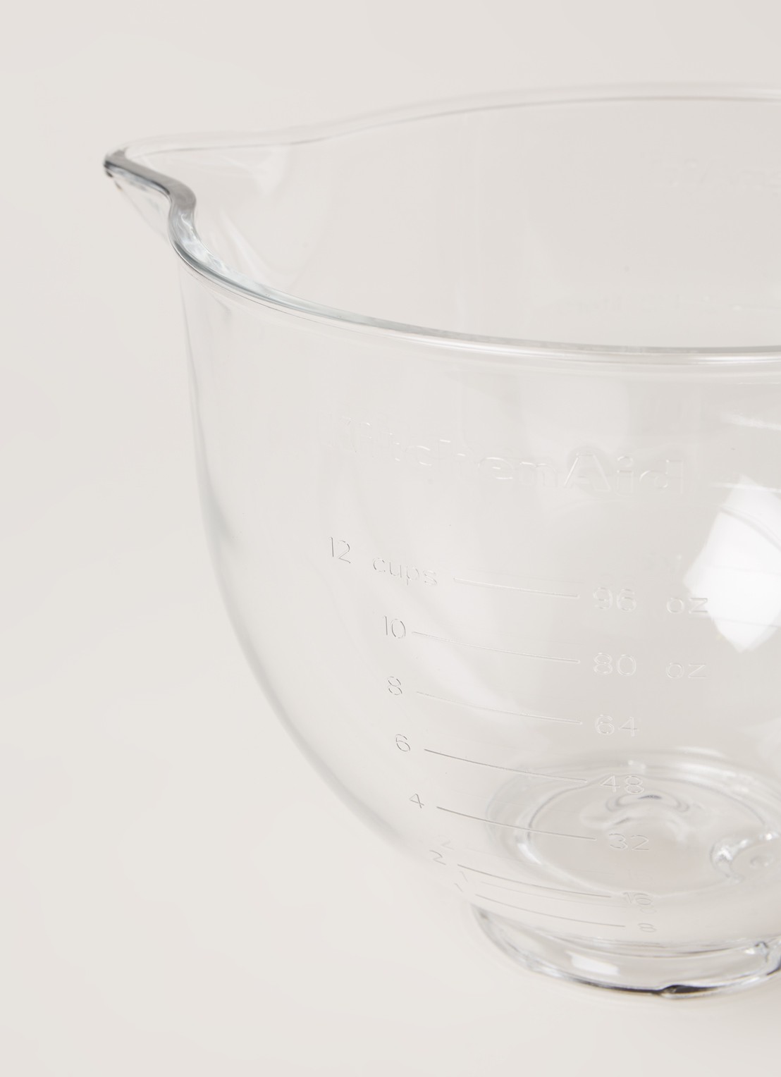 KitchenAid Glazen mengkom 4,7 liter - detail 3 transparant