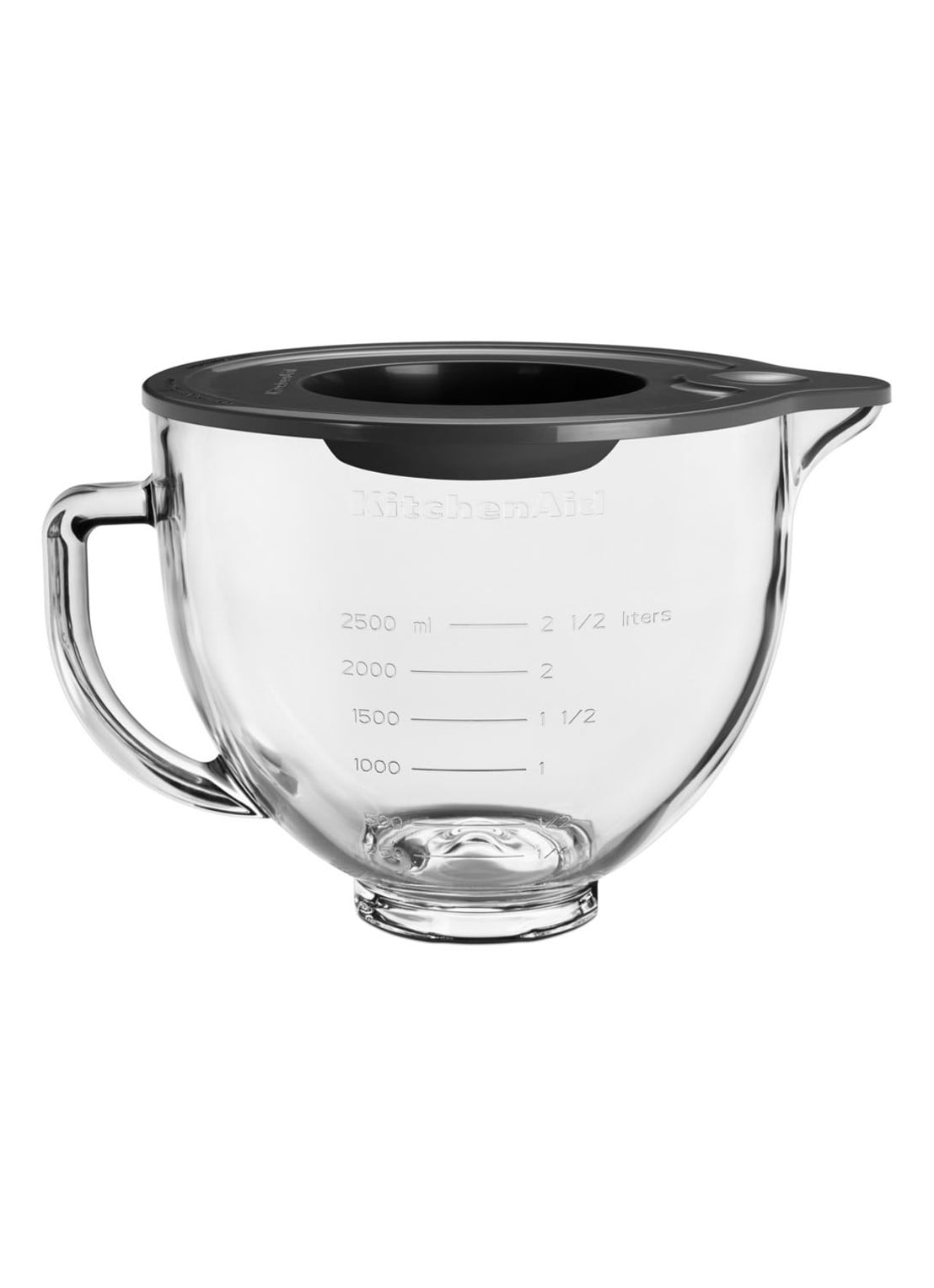 KitchenAid Glazen mengkom 4,7 liter - voorkant 2 transparant