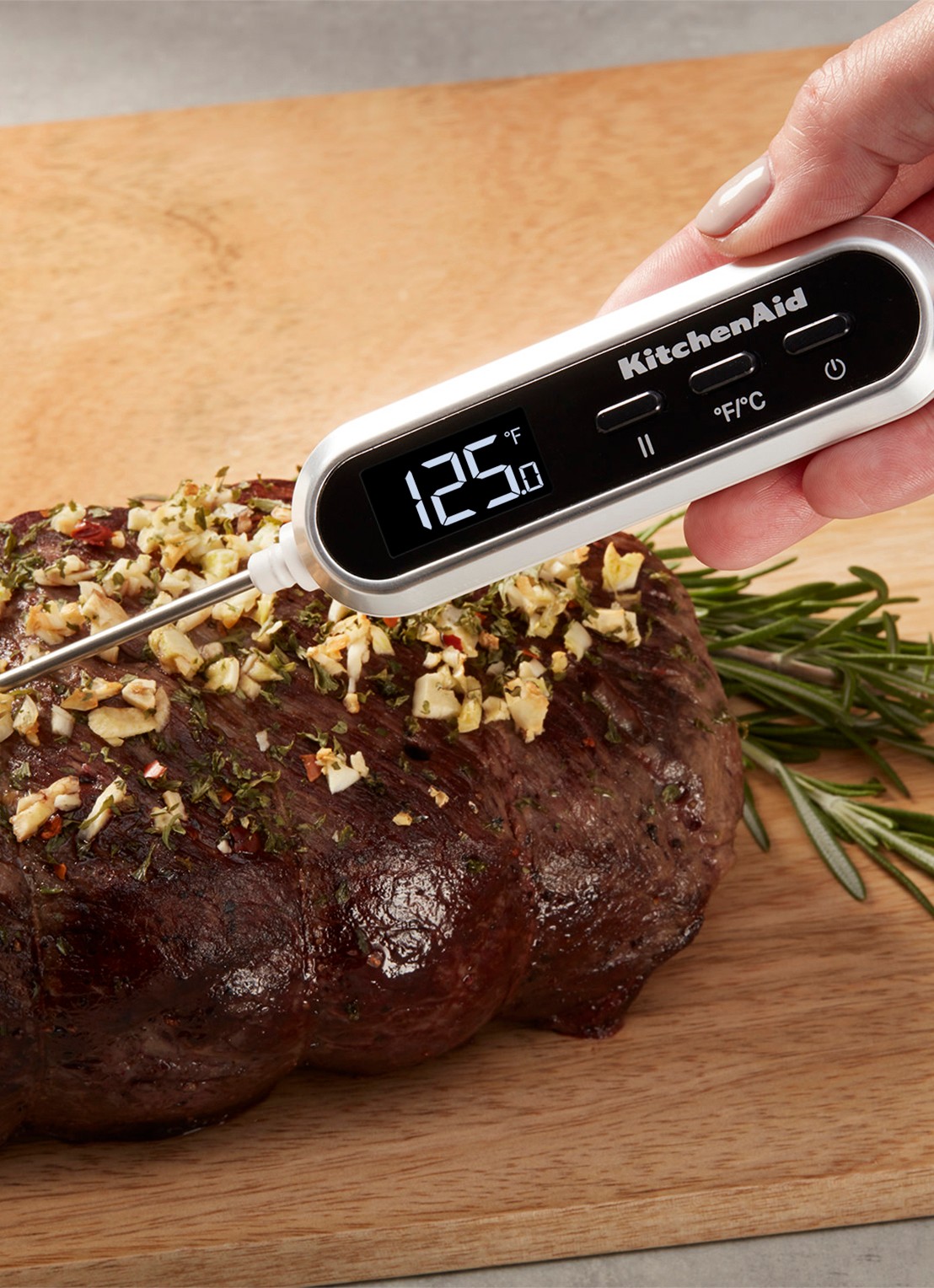 KitchenAid Globale Digitale thermometer - voorkant 2 zwart