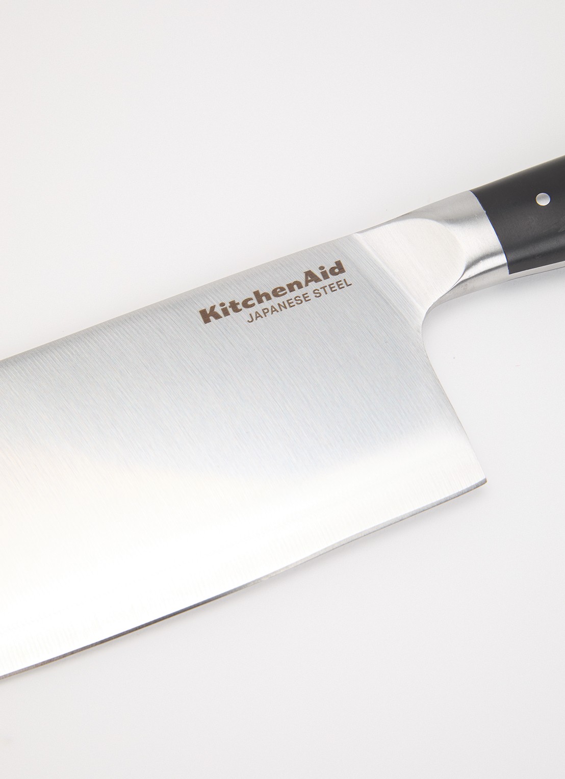 KitchenAid Gourmet Cleaver keukenmes 15 cm  - voorkant 2 zilver