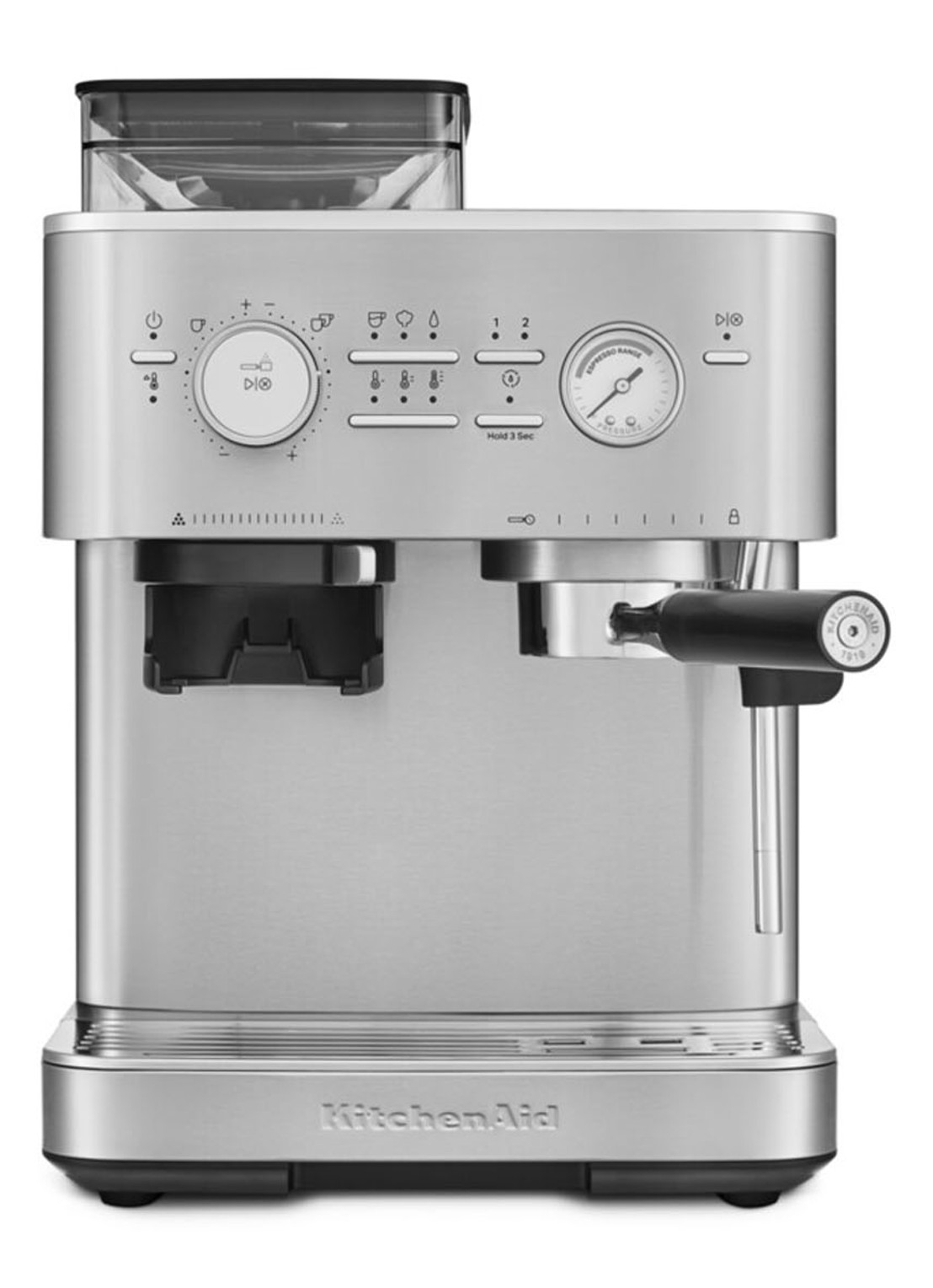 KitchenAid Halfautomatische espressomachine met koffiemolen - detail 6 metallic