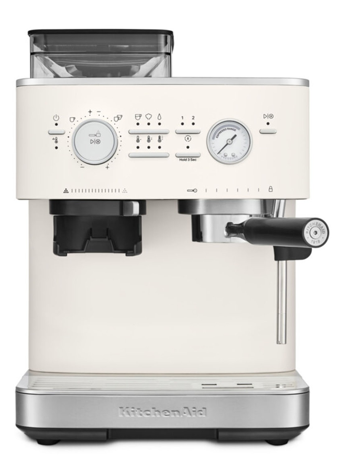 KitchenAid Halfautomatische espressomachine met koffiemolen - detail 4 wit