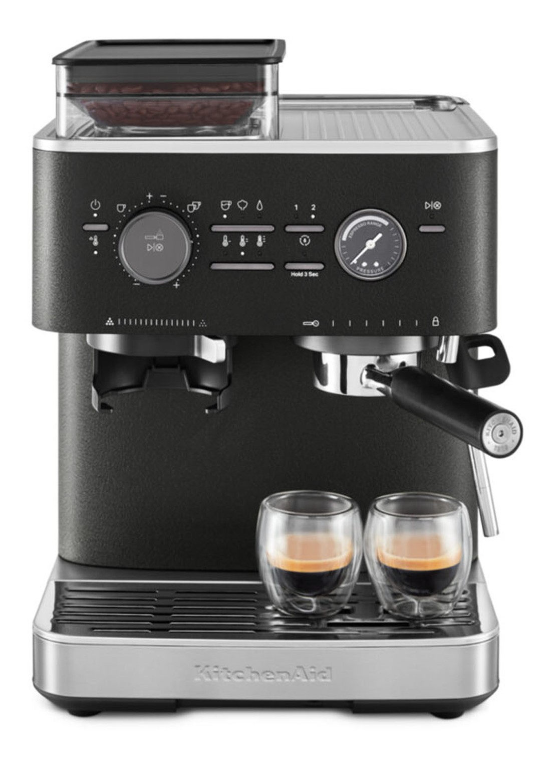 KitchenAid Halfautomatische espressomachine met koffiemolen - detail 6 zwart