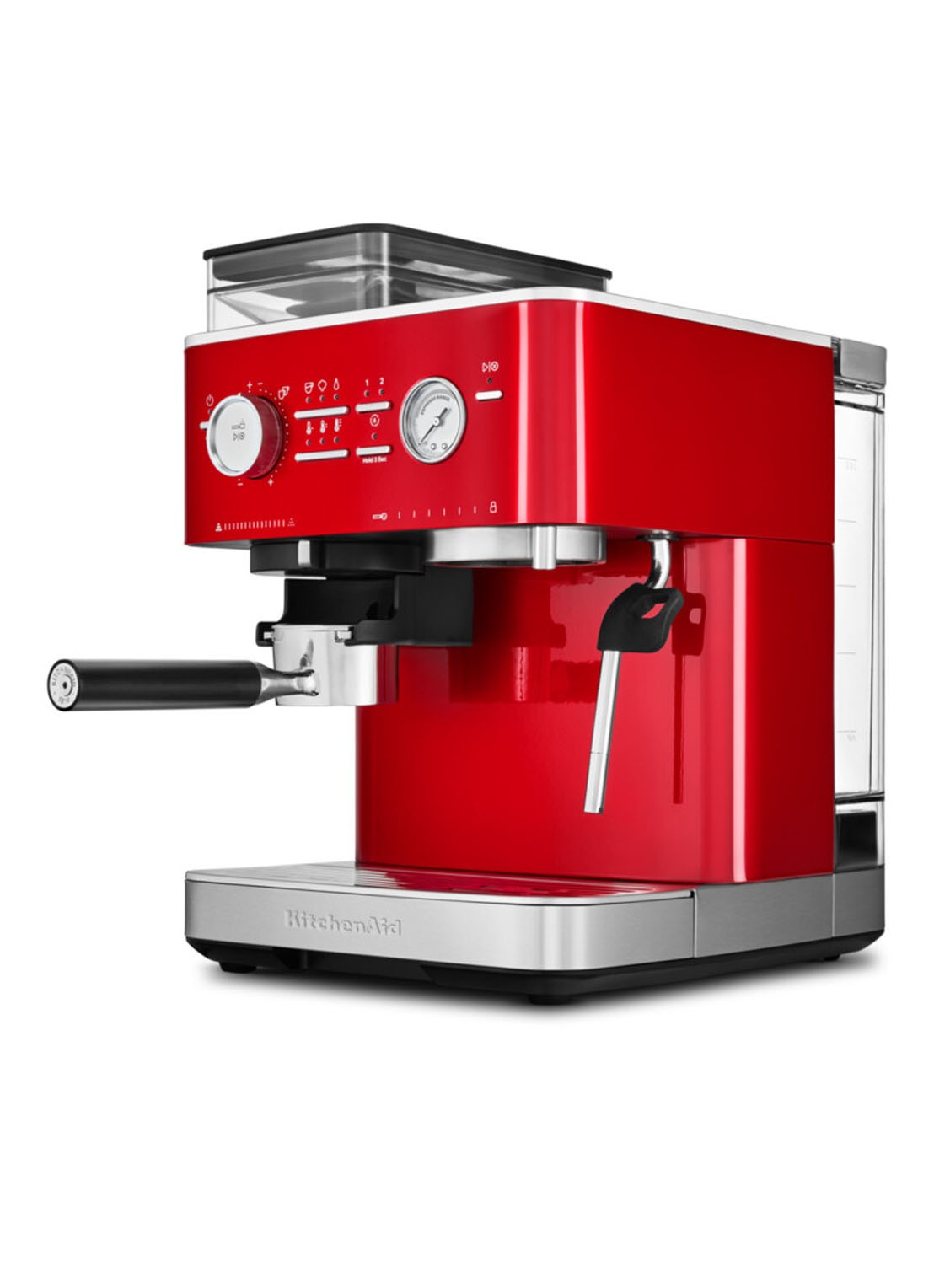 KitchenAid Halfautomatische espressomachine met koffiemolen - achterkant 6 rood
