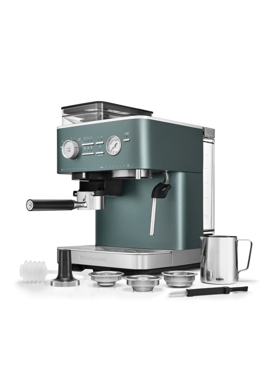KitchenAid Halfautomatische espressomachine met koffiemolen - detail 6 groen