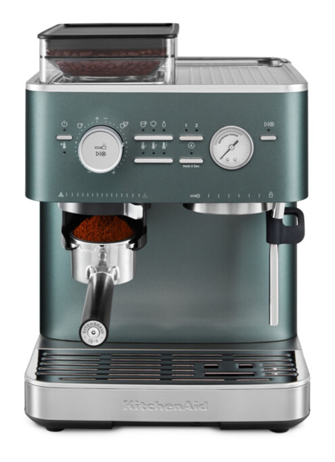 KitchenAid Halfautomatische espressomachine met koffiemolen - detail 7 groen