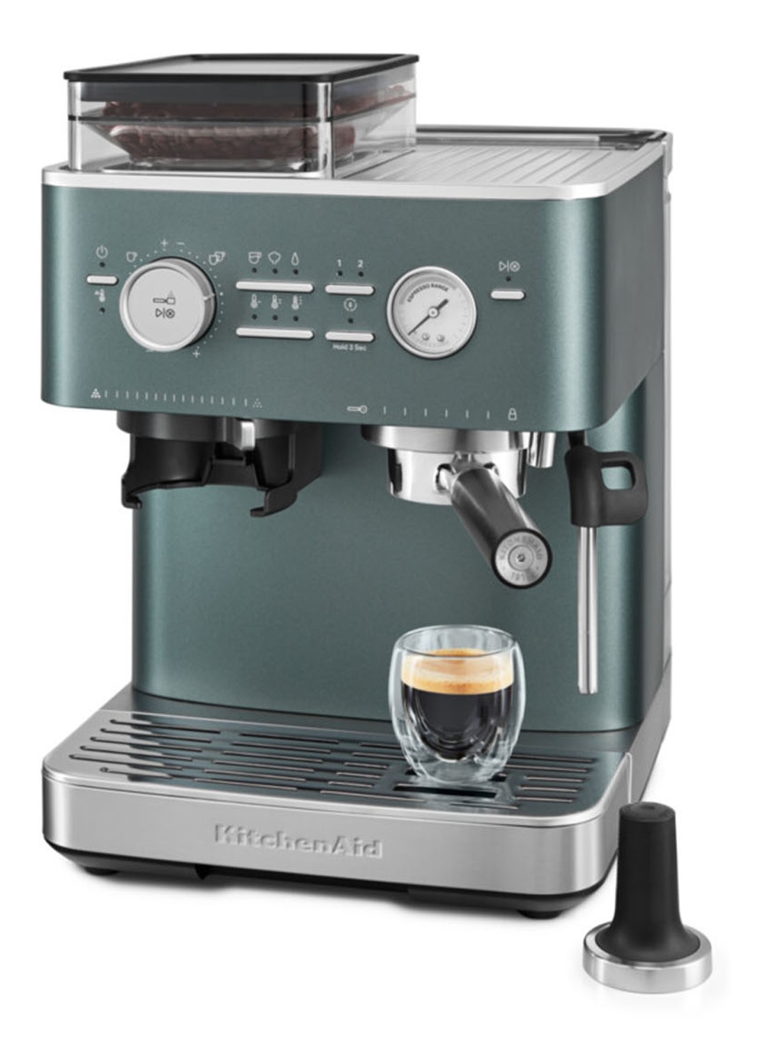 KitchenAid Halfautomatische espressomachine met koffiemolen - detail 8 groen