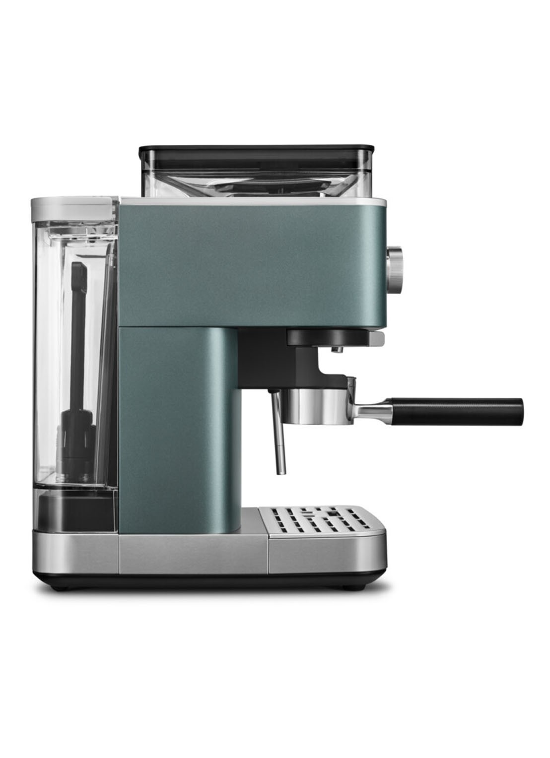 KitchenAid Halfautomatische espressomachine met koffiemolen - voorkant 3 groen