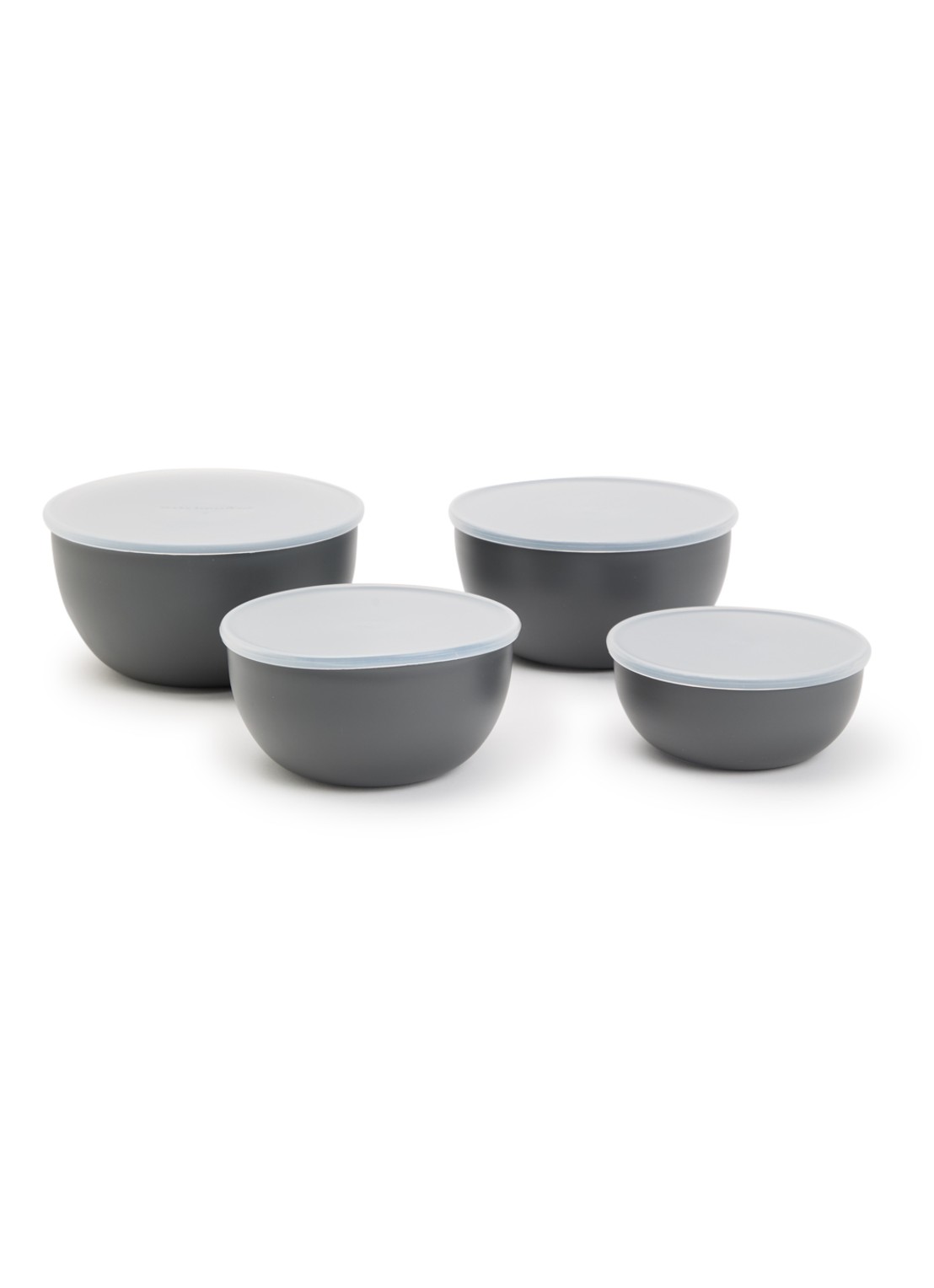 KitchenAid Kom met deksel set van 4 - voorkant grijs