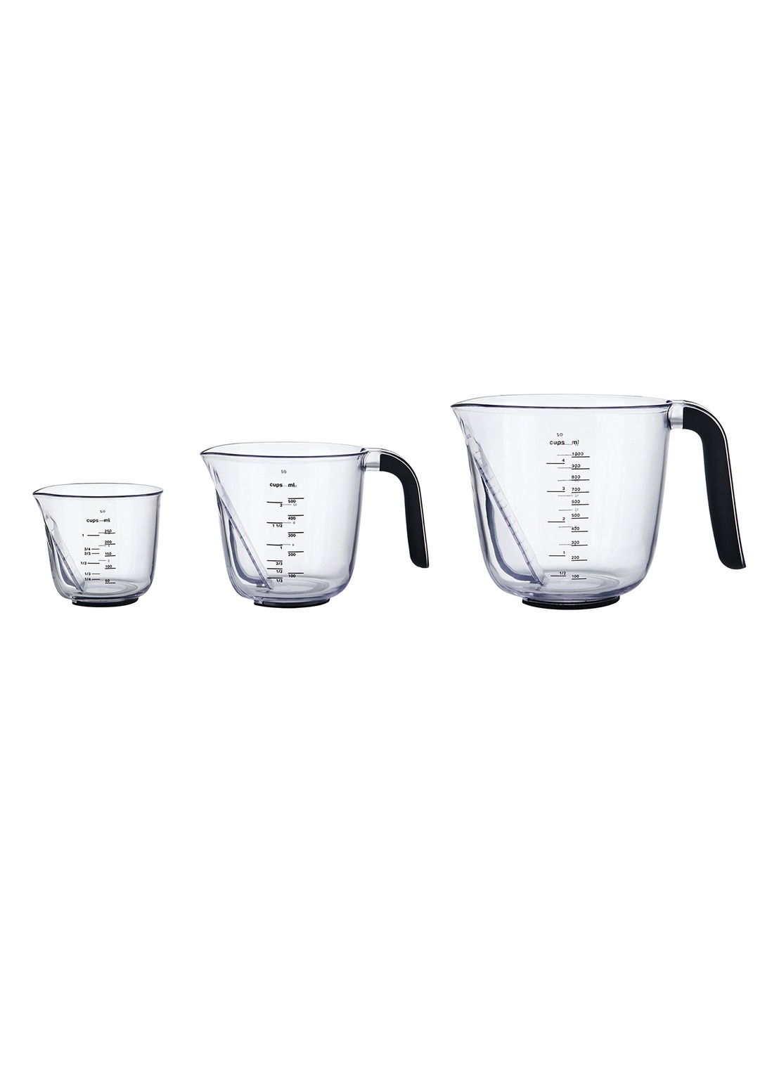 KitchenAid Maatbeker set van 3 - voorkant 4 transparant
