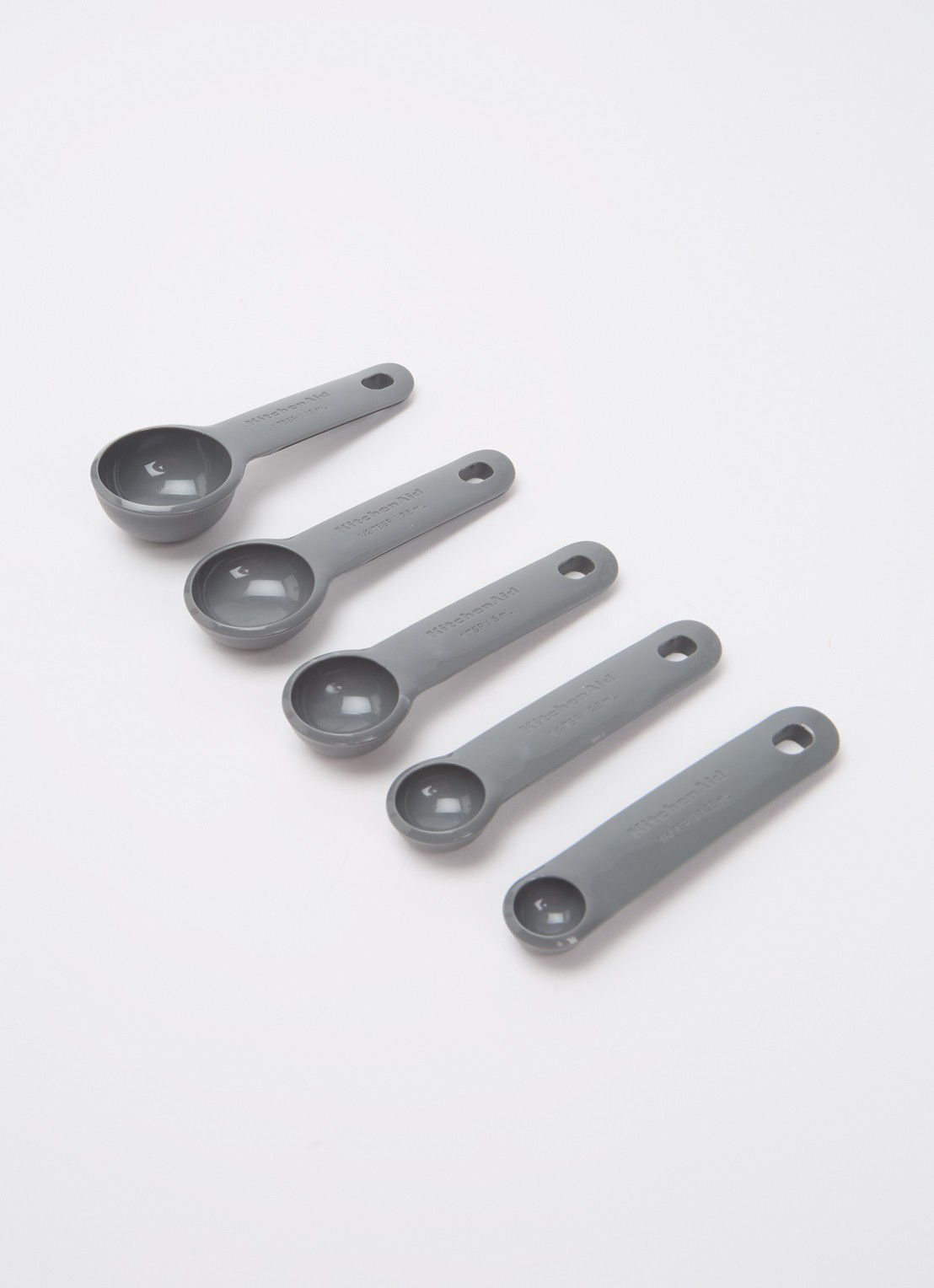 KitchenAid Maatlepel set van 5 - voorkant 2 grijs