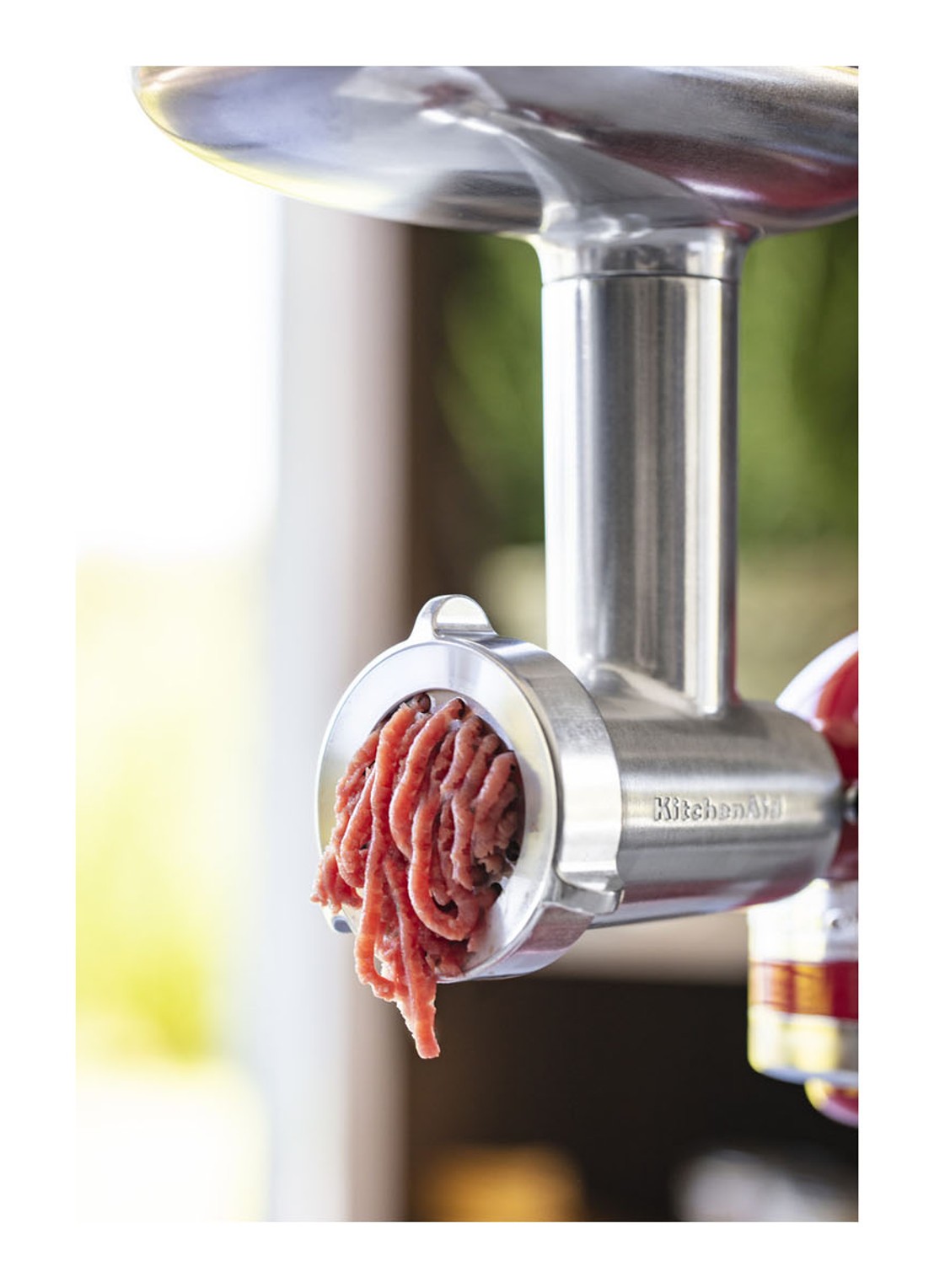 KitchenAid Metalen voedselmolen 5KSMMGA  - voorkant 2 zilver