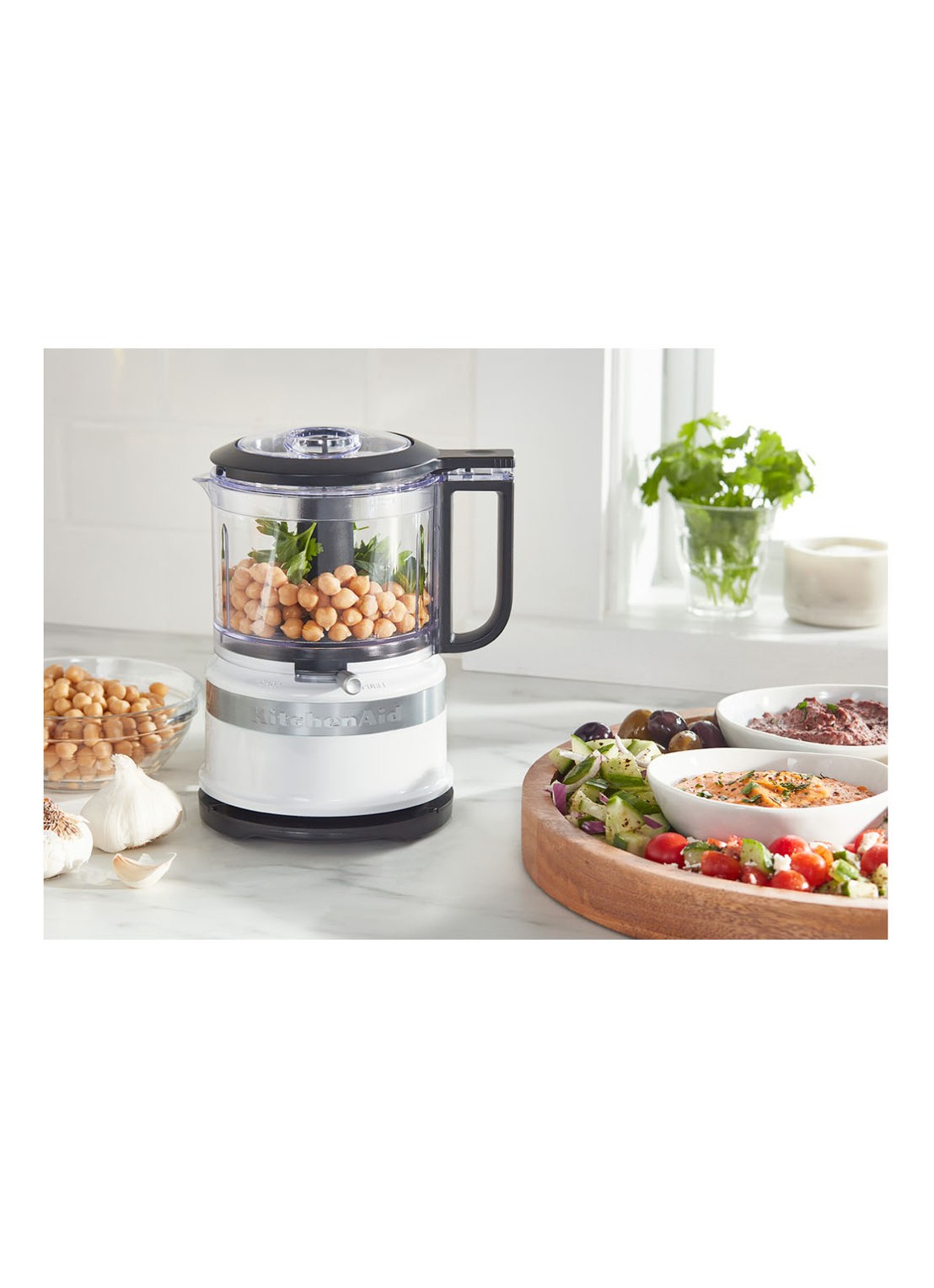 KitchenAid Mini hakmolen 830 ml 5KFC3516 - Wit - voorkant 7 wit