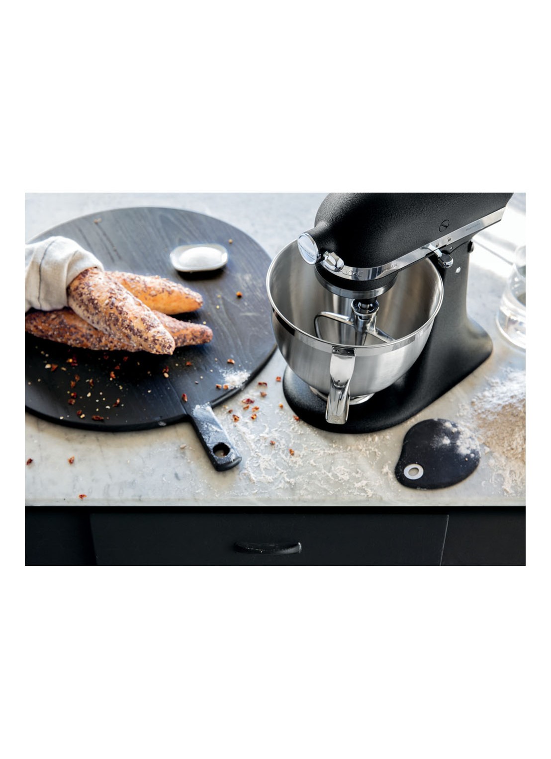 KitchenAid Platte menghaak van roestvrij staal 5KSM5THFBSS - detail 3 zilver