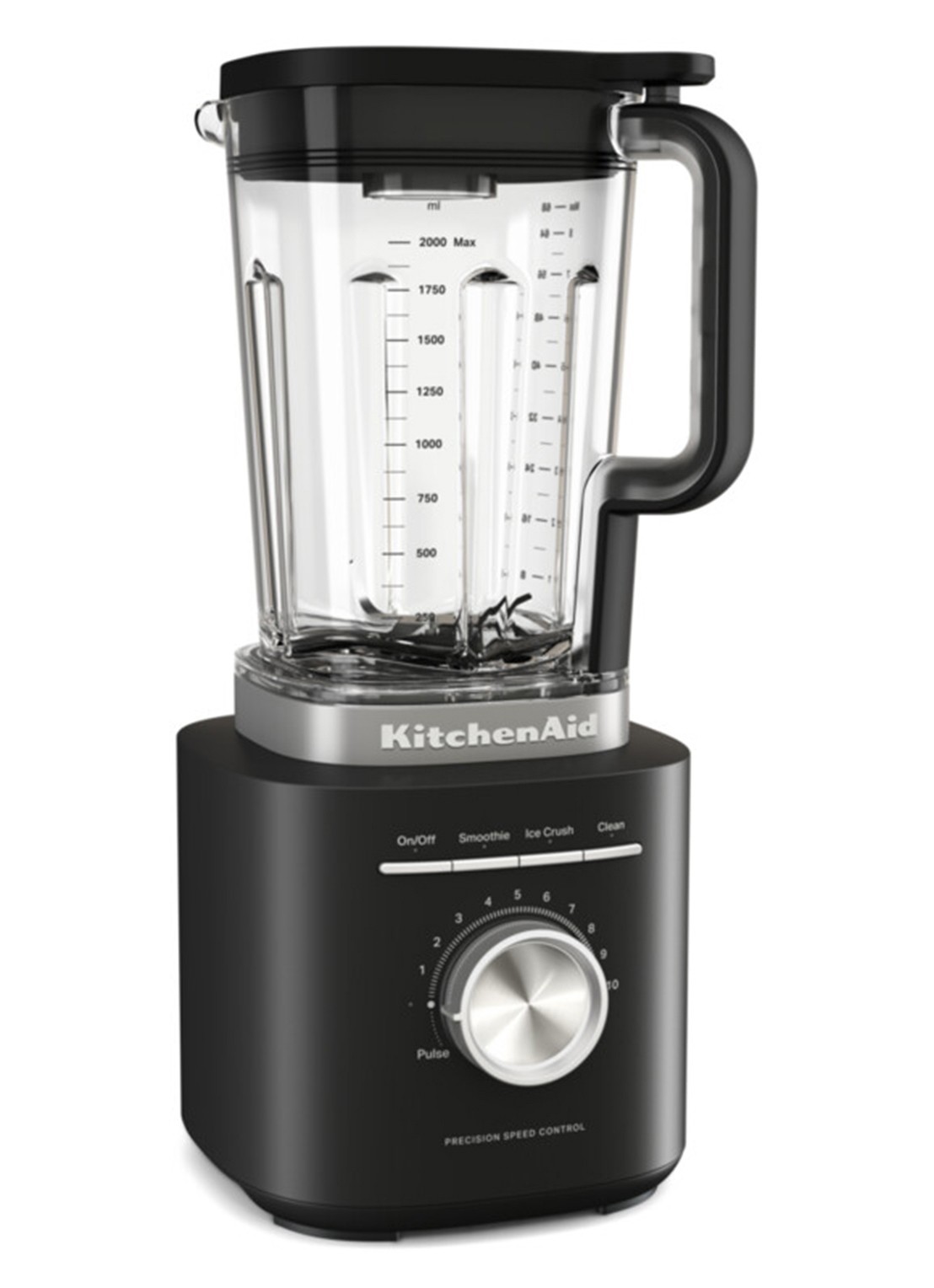 KitchenAid Pure Power blender 2 liter 5KSB2073 - voorkant zwart