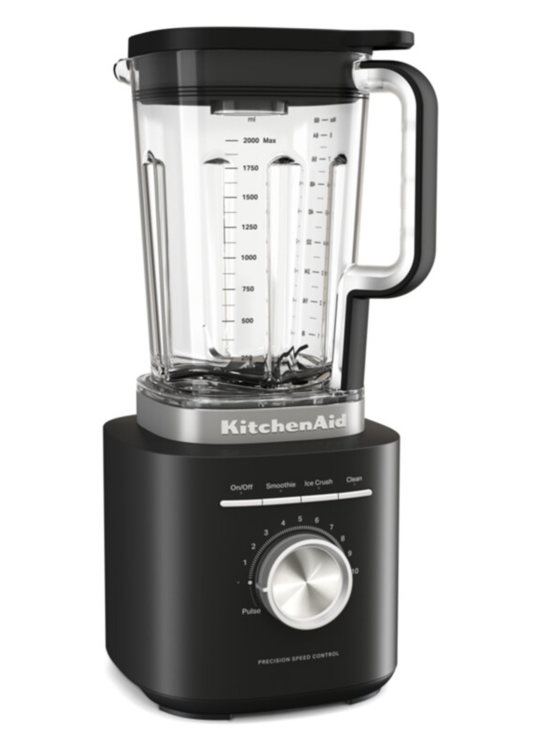 KitchenAid Pure Power blender 2 liter 5KSB2073 - voorkant 2 zwart