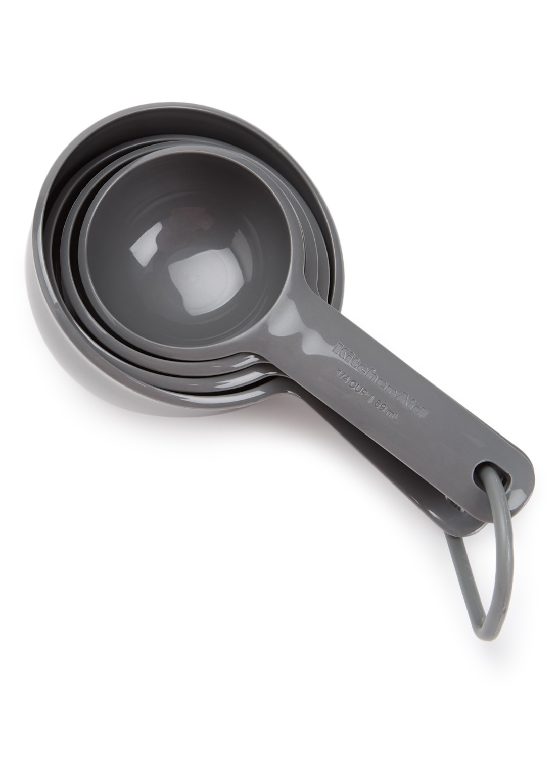 KitchenAid Universal maatlepel set van 4 - voorkant grijs