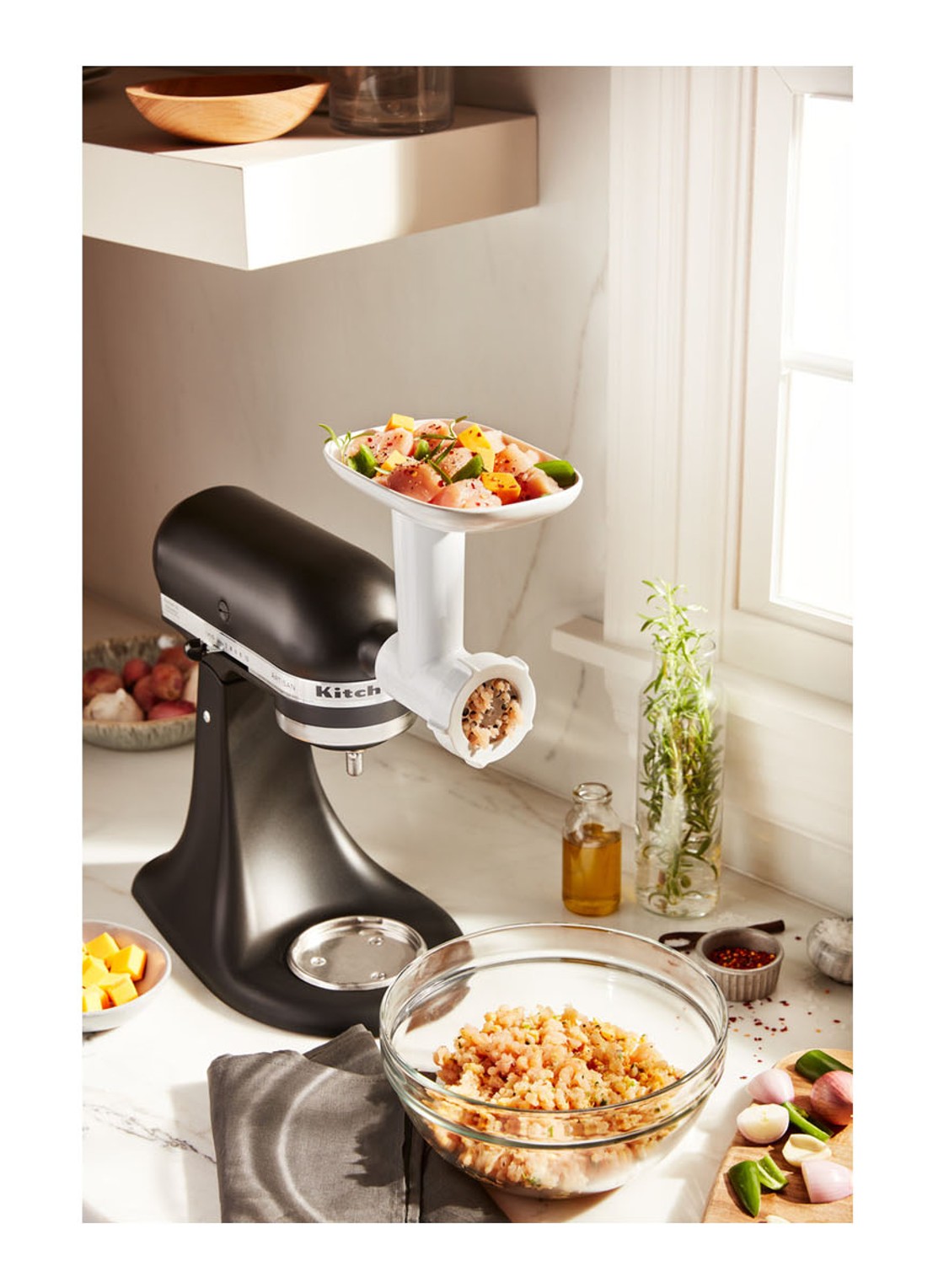 KitchenAid Voedselmolen 5KSMFGA - detail 5 wit