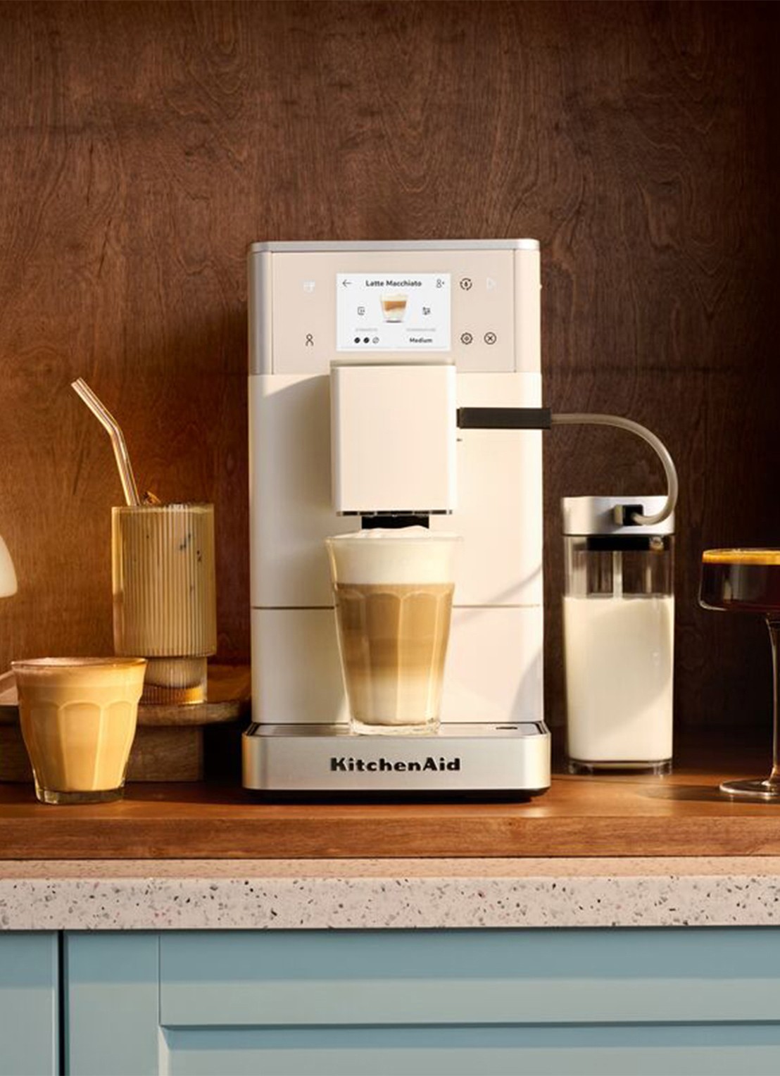 KitchenAid Volautomatische espressomachine KF4 - voorkant 4 wit
