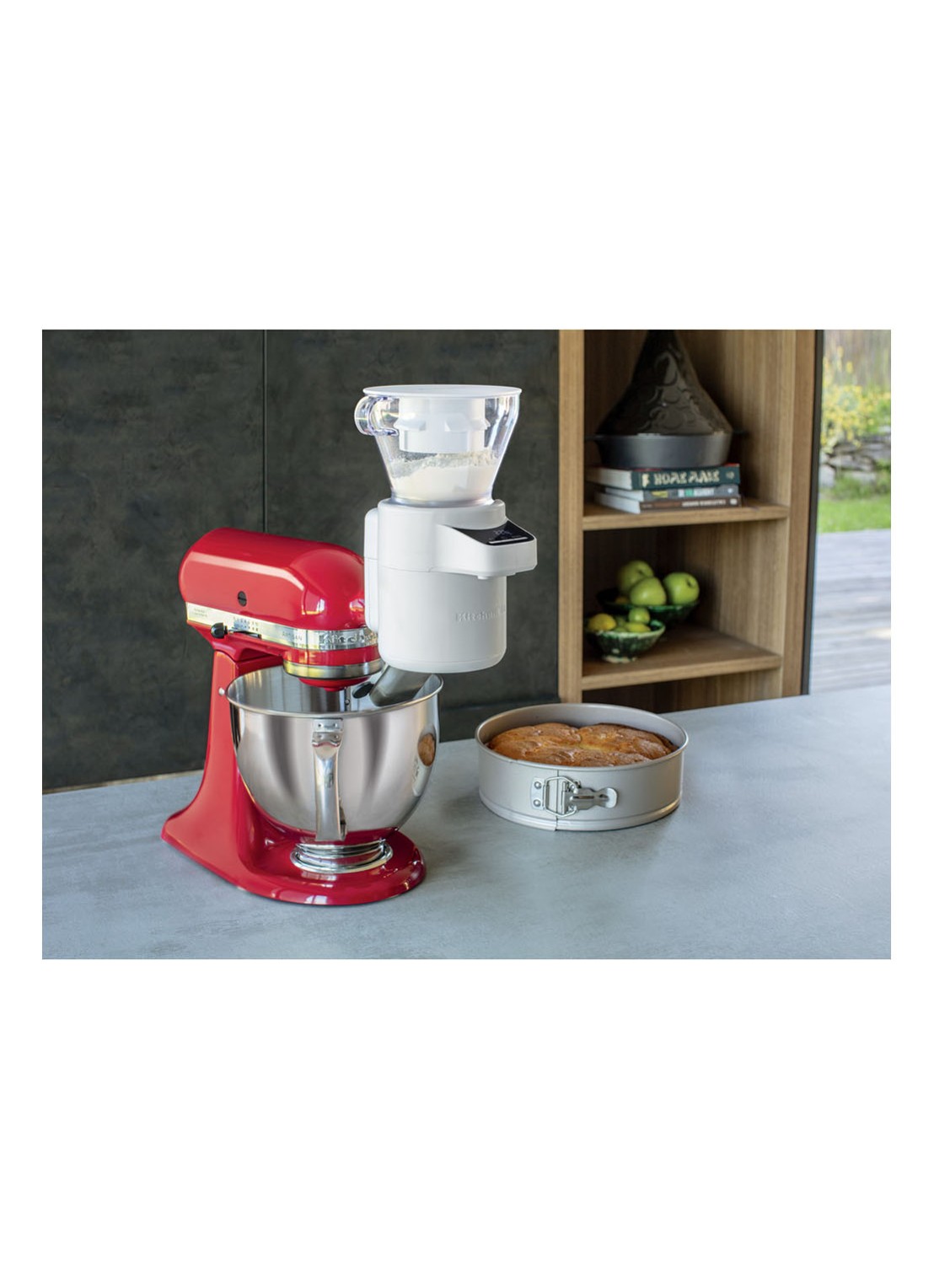KitchenAid Zeef met weegschaal voor keukenmachine 5KSMSFTA - detail wit