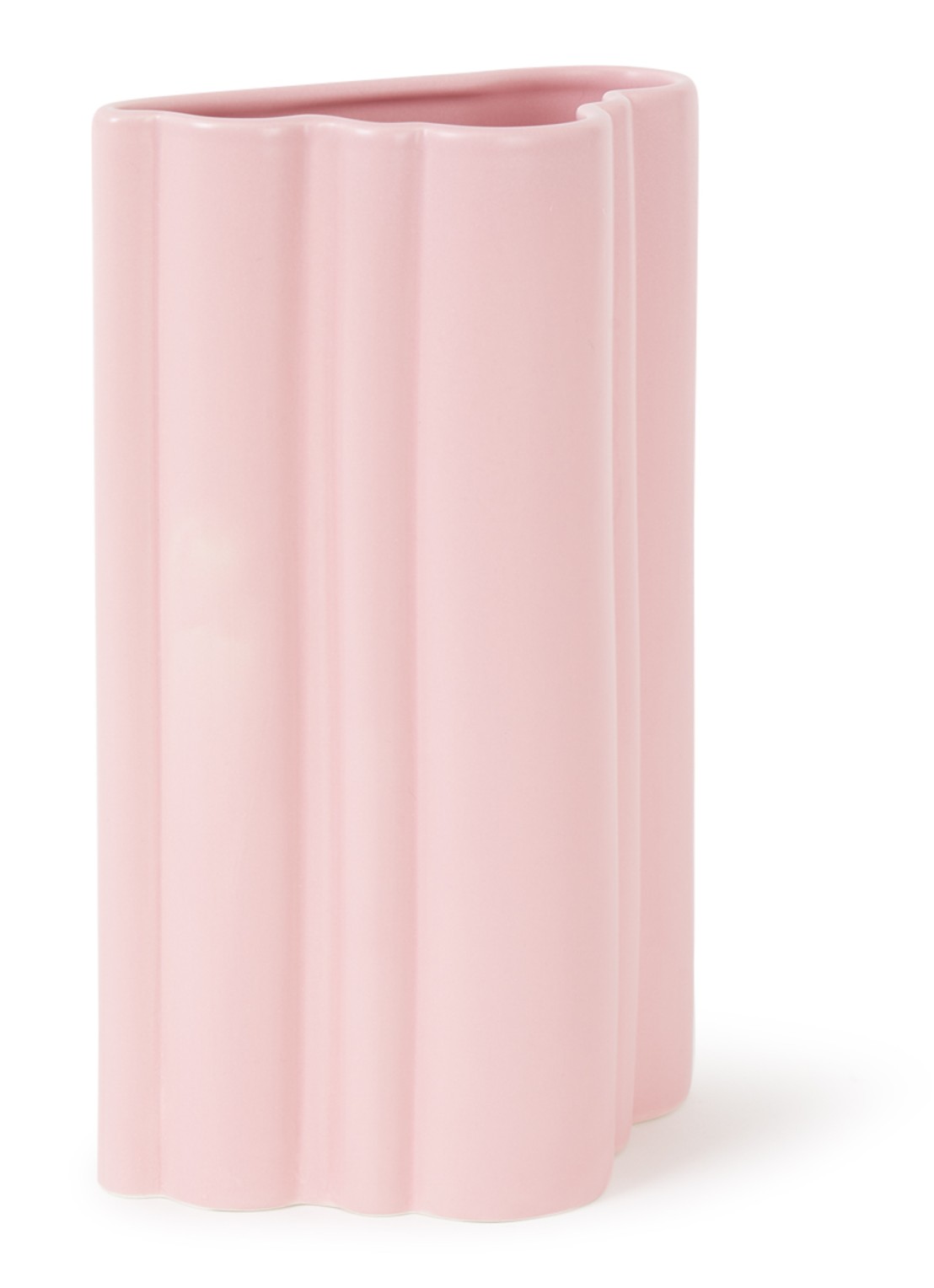 &Klevering Billow vaas 27 cm - voorkant roze