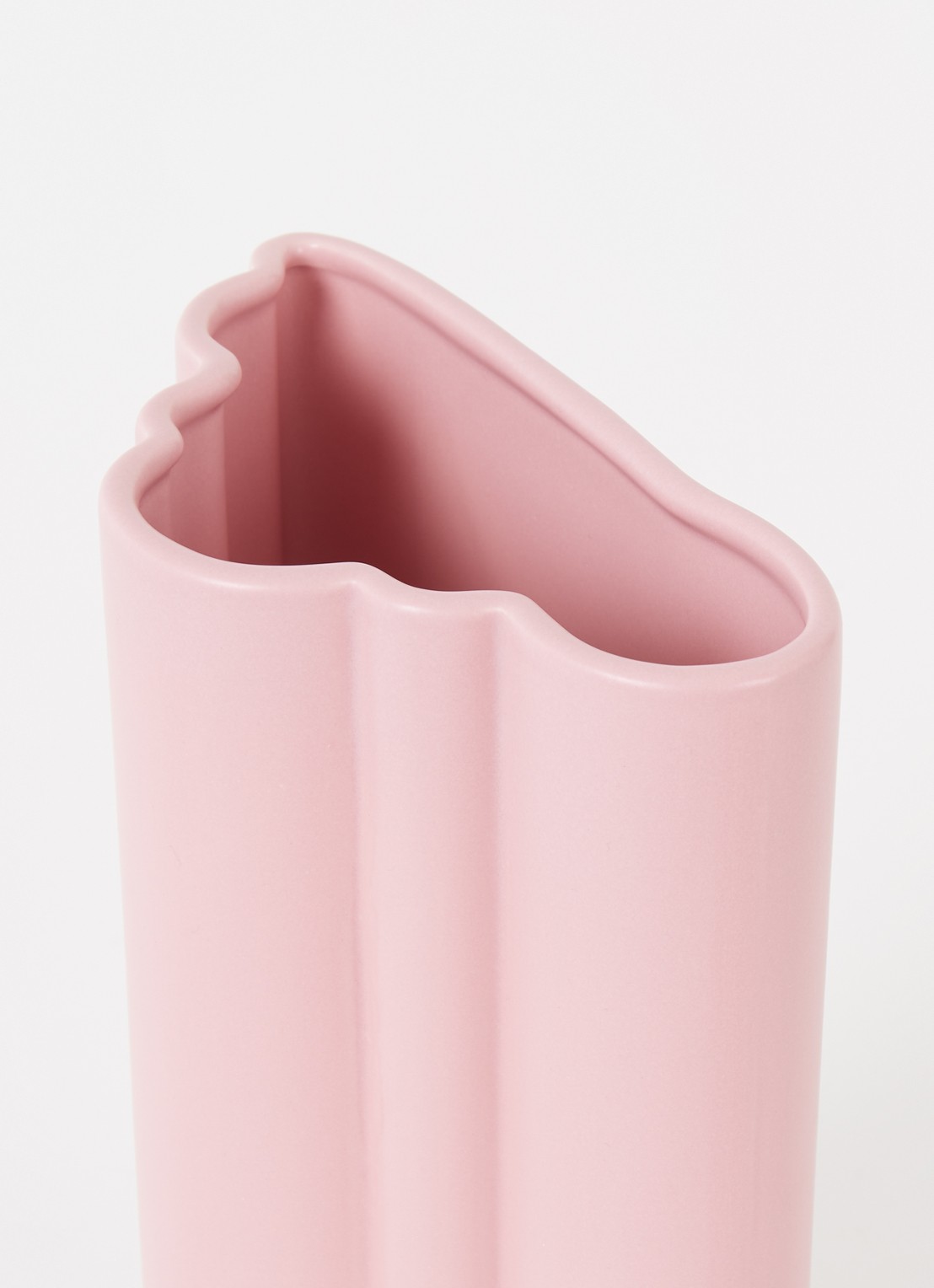 &Klevering Billow vaas 27 cm - voorkant 2 roze