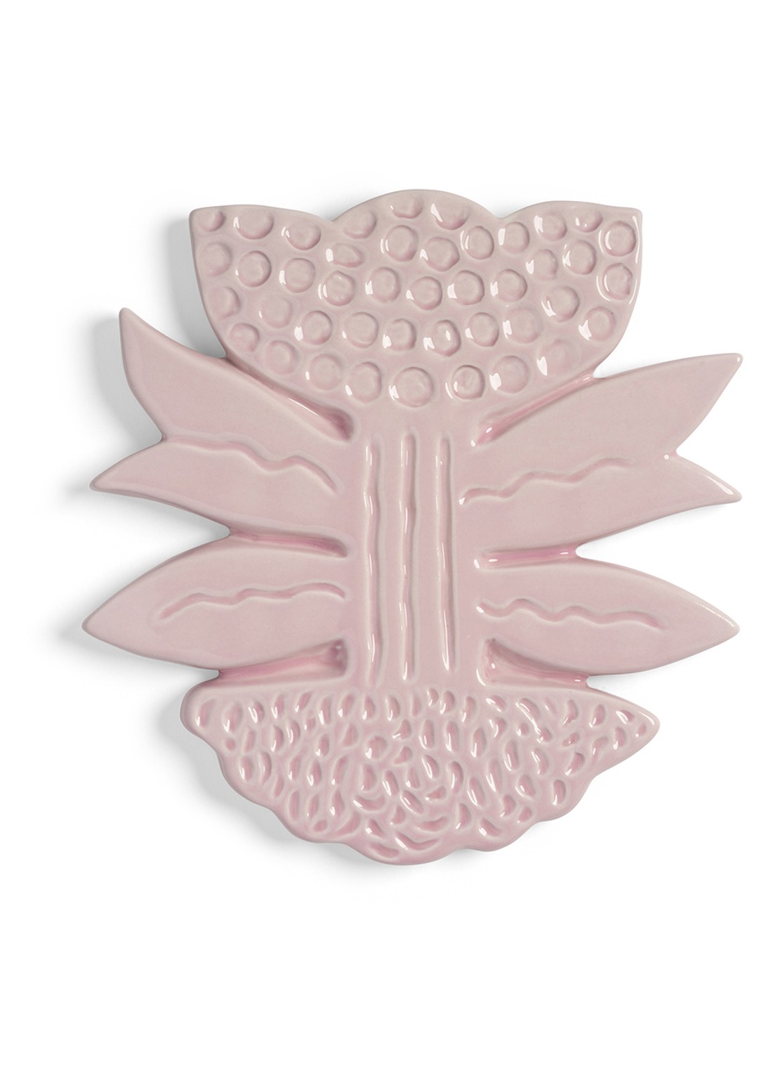 &Klevering Blume pannenonderzetter - voorkant 2 roze