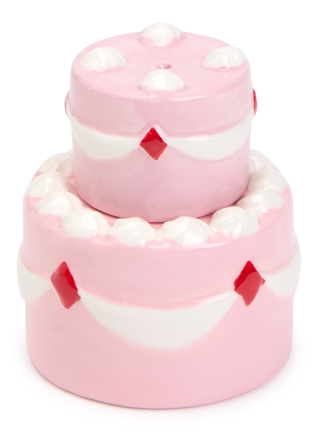&Klevering Cake peper- en zoutmolen 2-delig - voorkant roze