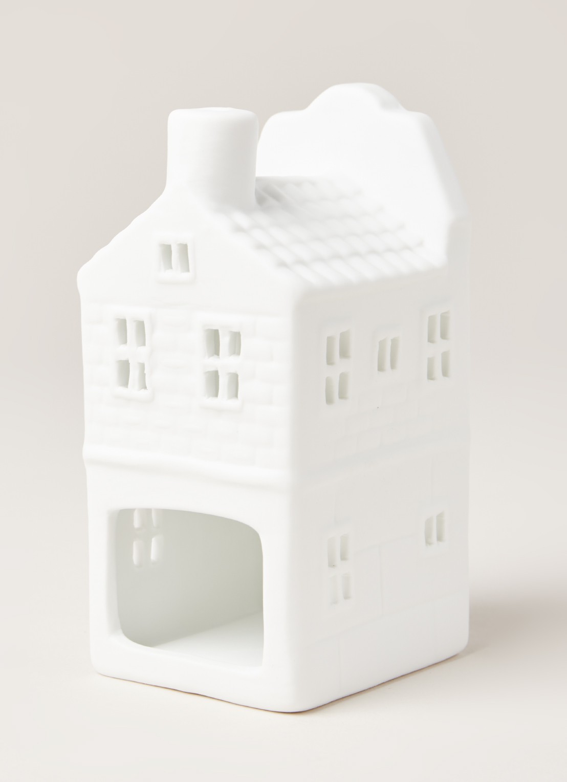 &Klevering Canal house waxinelichthouder 13,5 cm - detail 3 wit