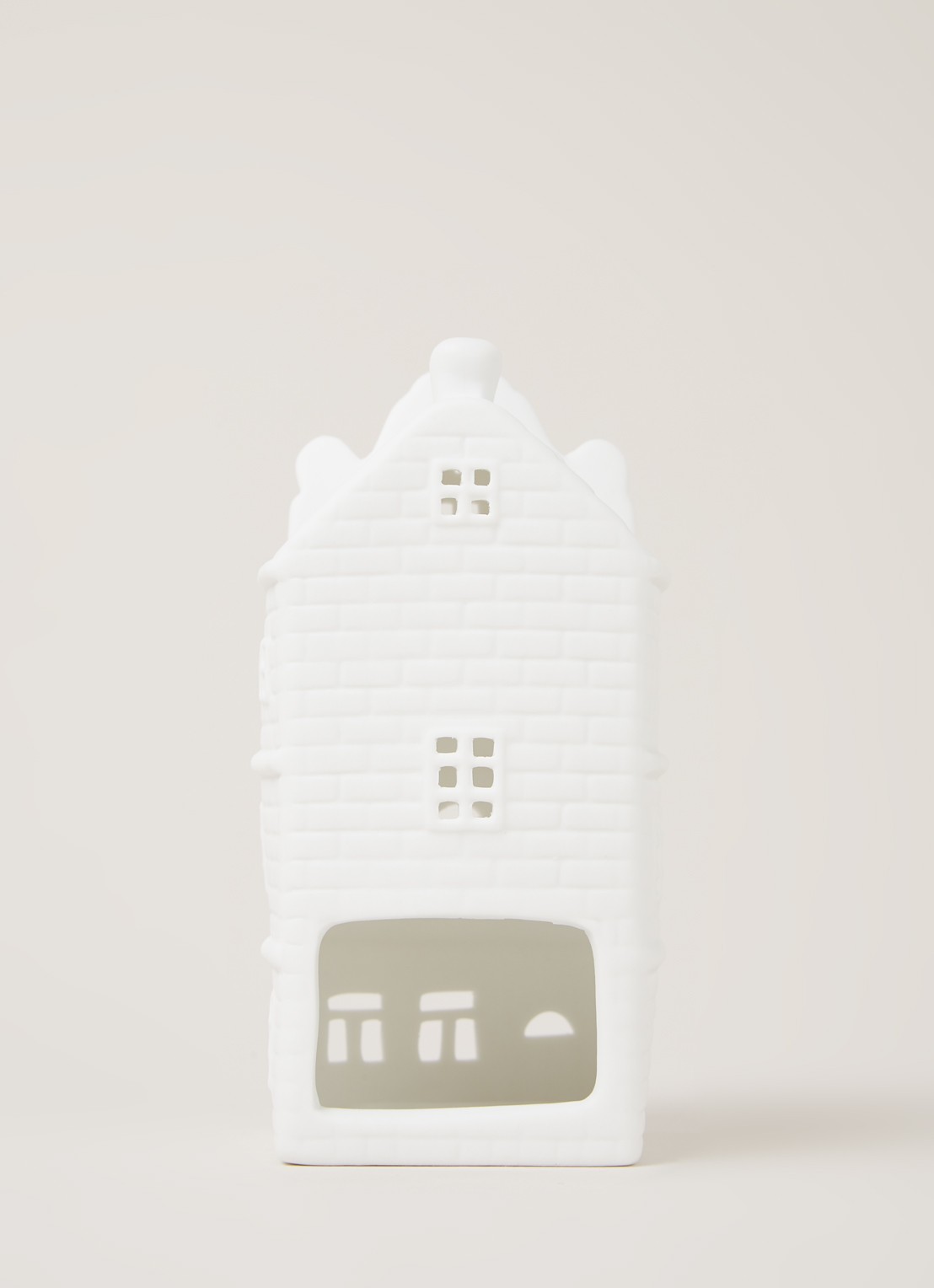 &Klevering Canal house waxinelichthouder 13 cm - detail 4 wit
