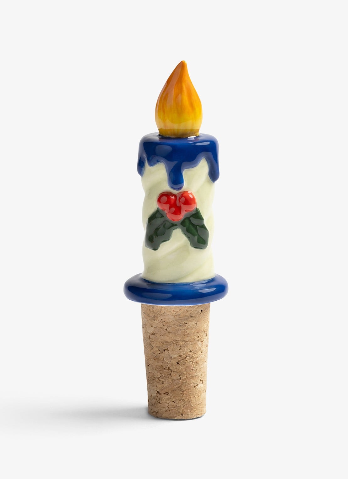 &Klevering Candle flesstopper  - voorkant blauw