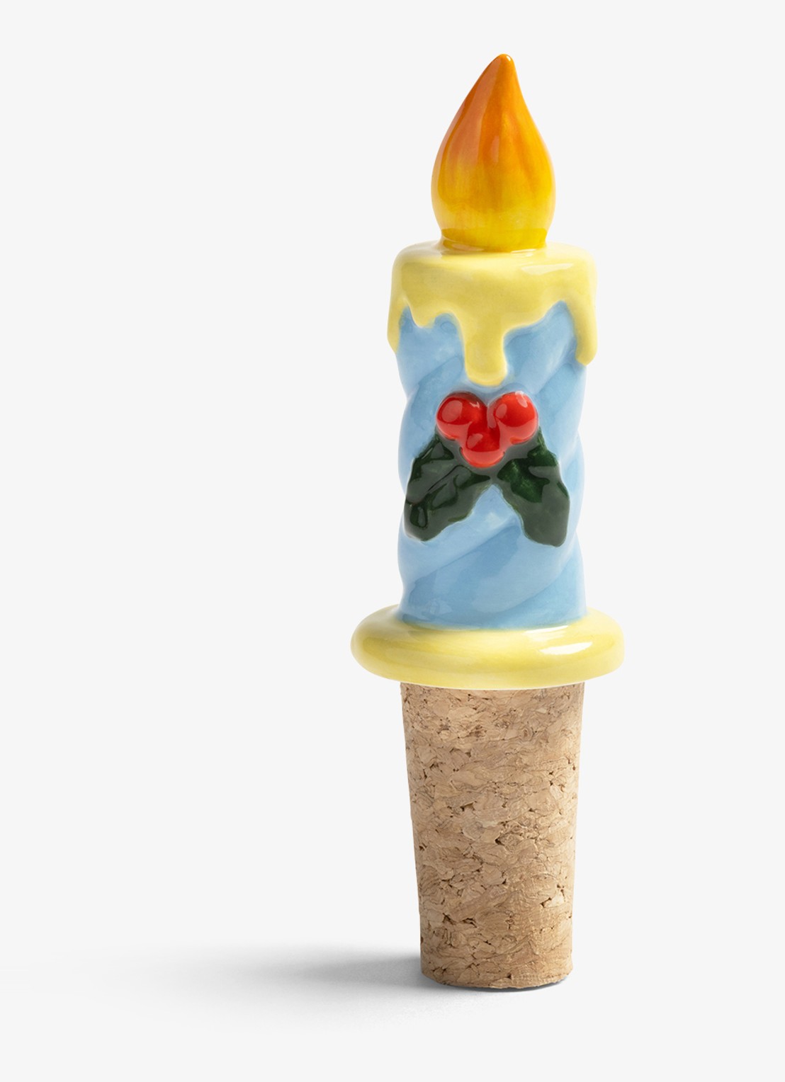 &Klevering Candle flesstopper  - voorkant geel