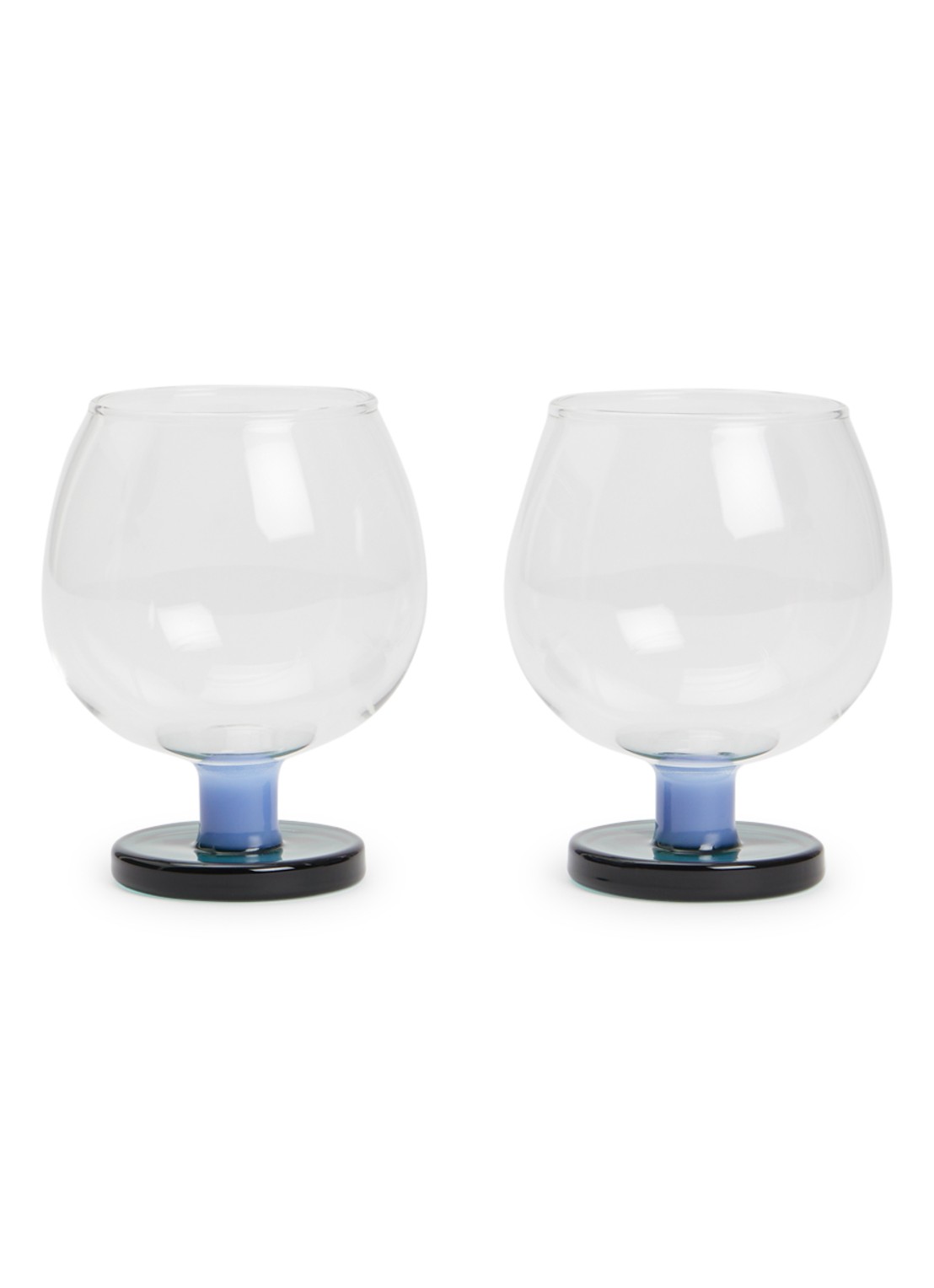 &Klevering Cantine cognacglas 25 cl set van 2 - voorkant blauw