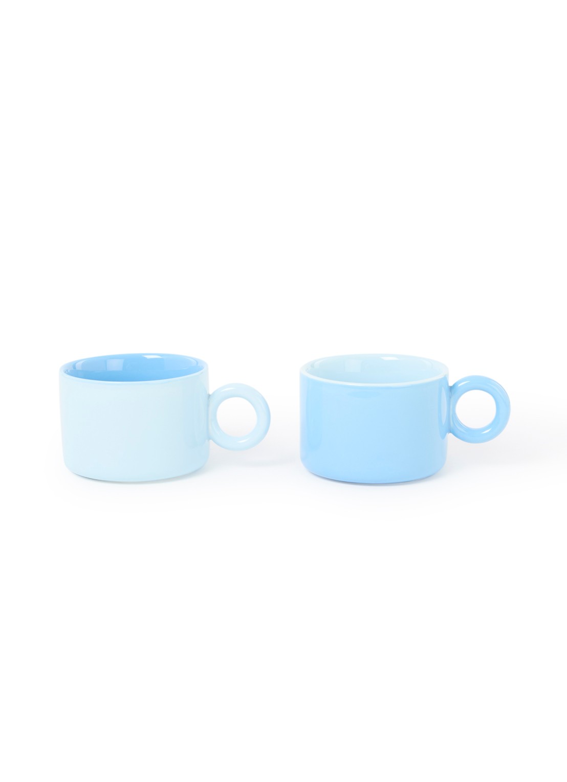 &Klevering Chiquito kopje 20 cl set van 2 - voorkant blauw