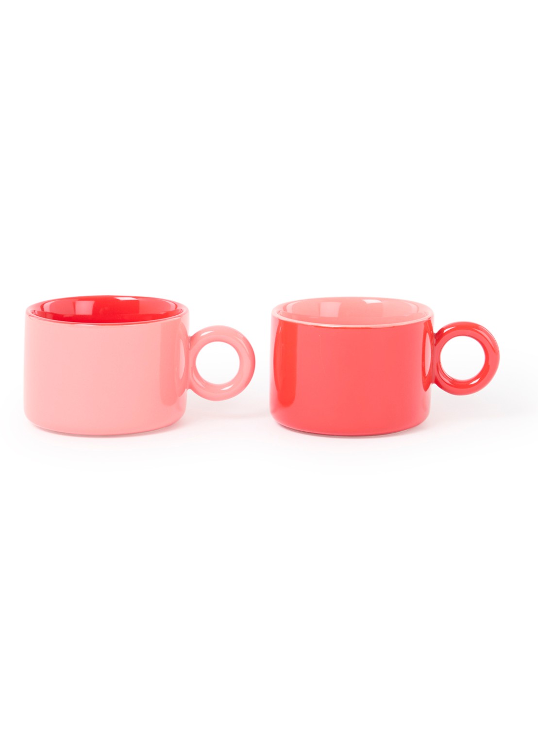 &Klevering Chiquito kopje 20 cl set van 2 - voorkant rood