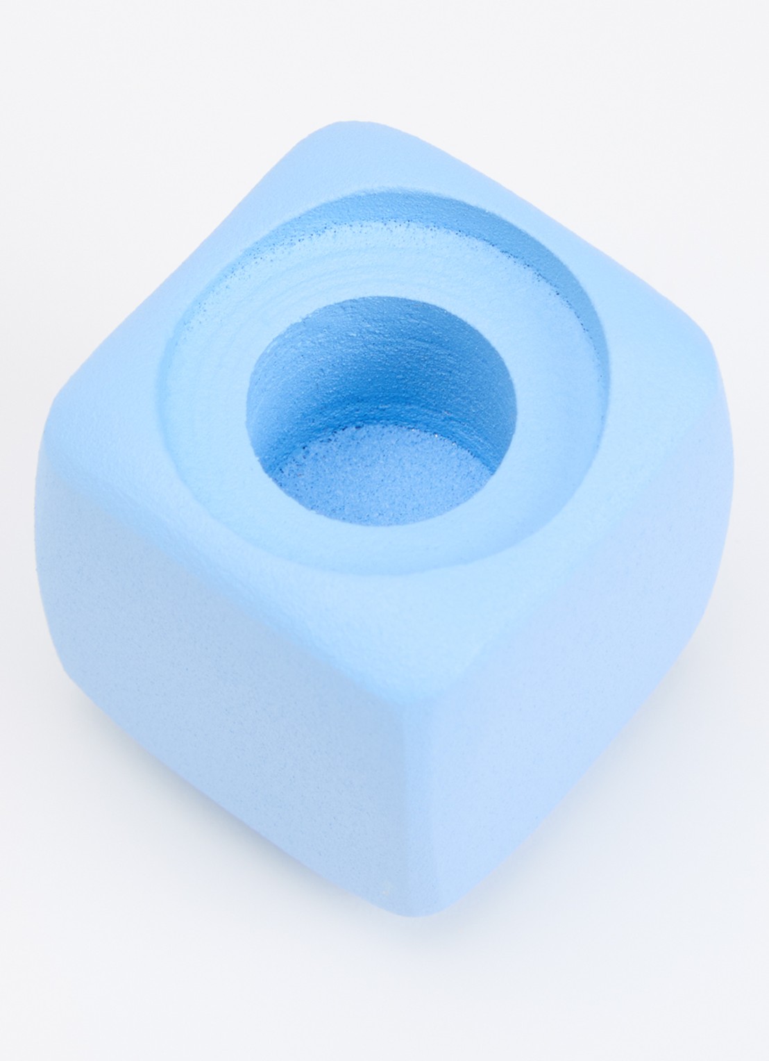 &Klevering Chunk kaarshouder 5 cm - voorkant 2 lichtblauw