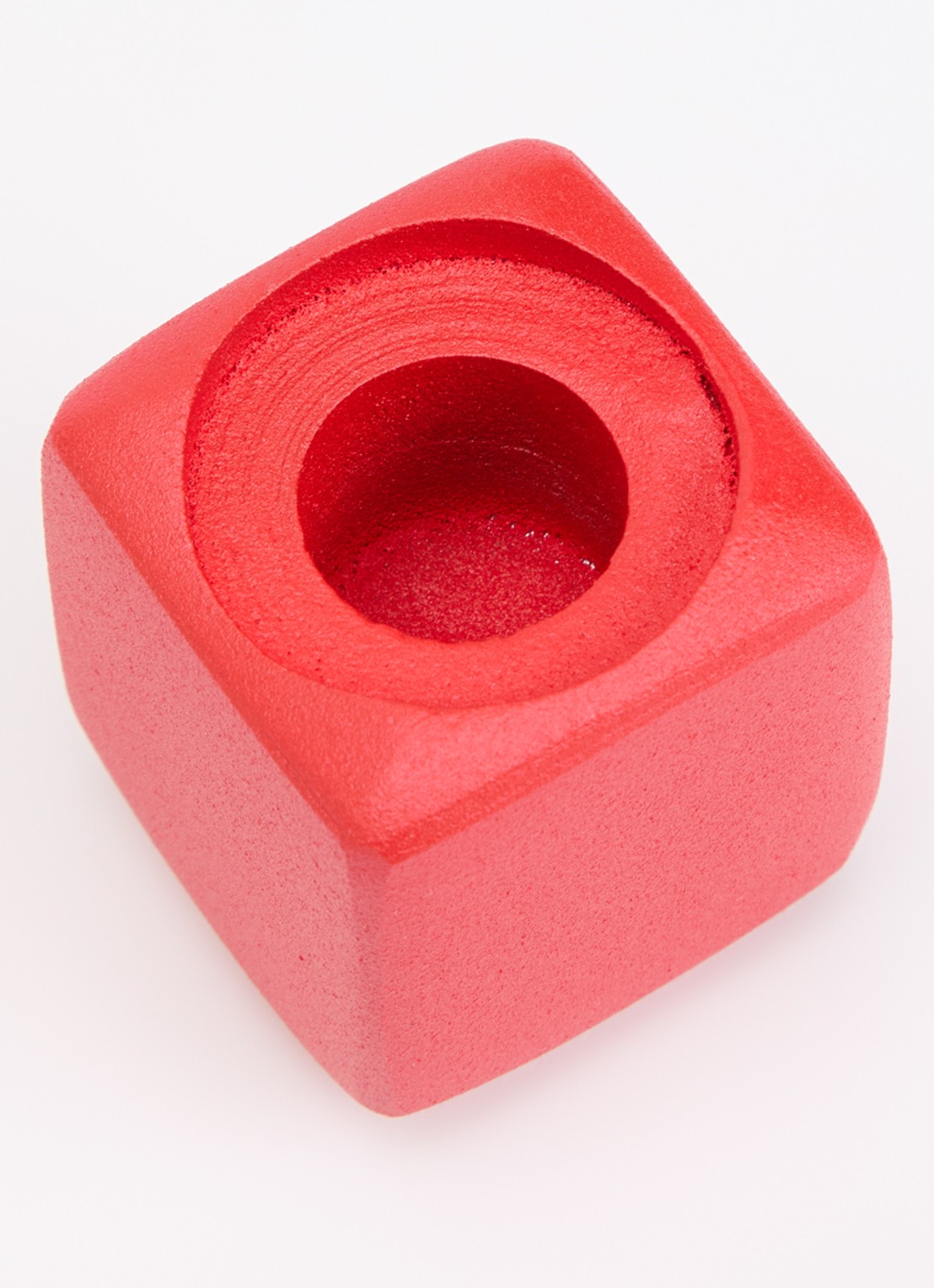 &Klevering Chunk kaarshouder 5 cm - voorkant 2 rood
