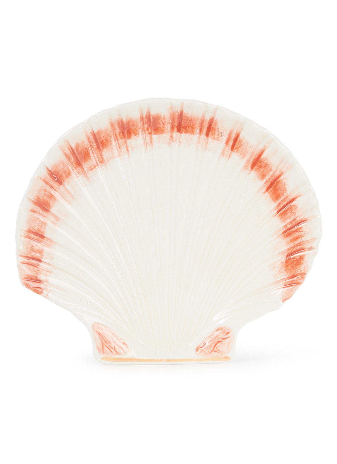 &Klevering Cockle serveerschaal 23 cm - voorkant gebroken wit