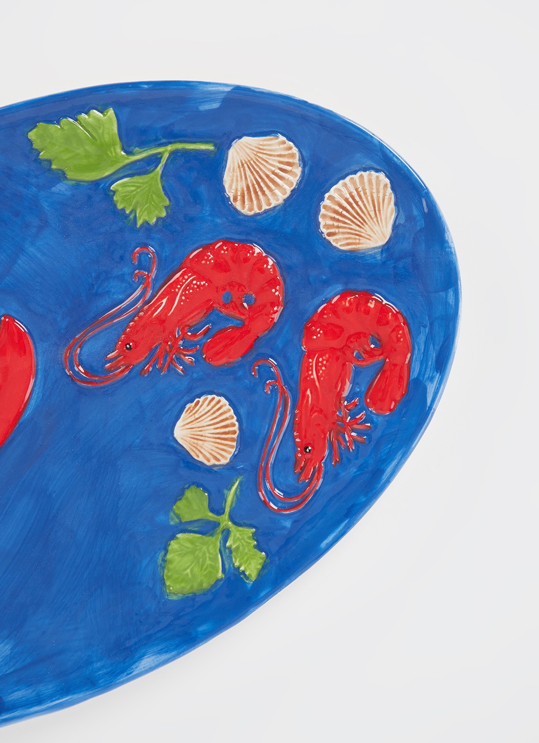&Klevering De La Mer Lobster serveerschaal 33 cm - detail multicolor