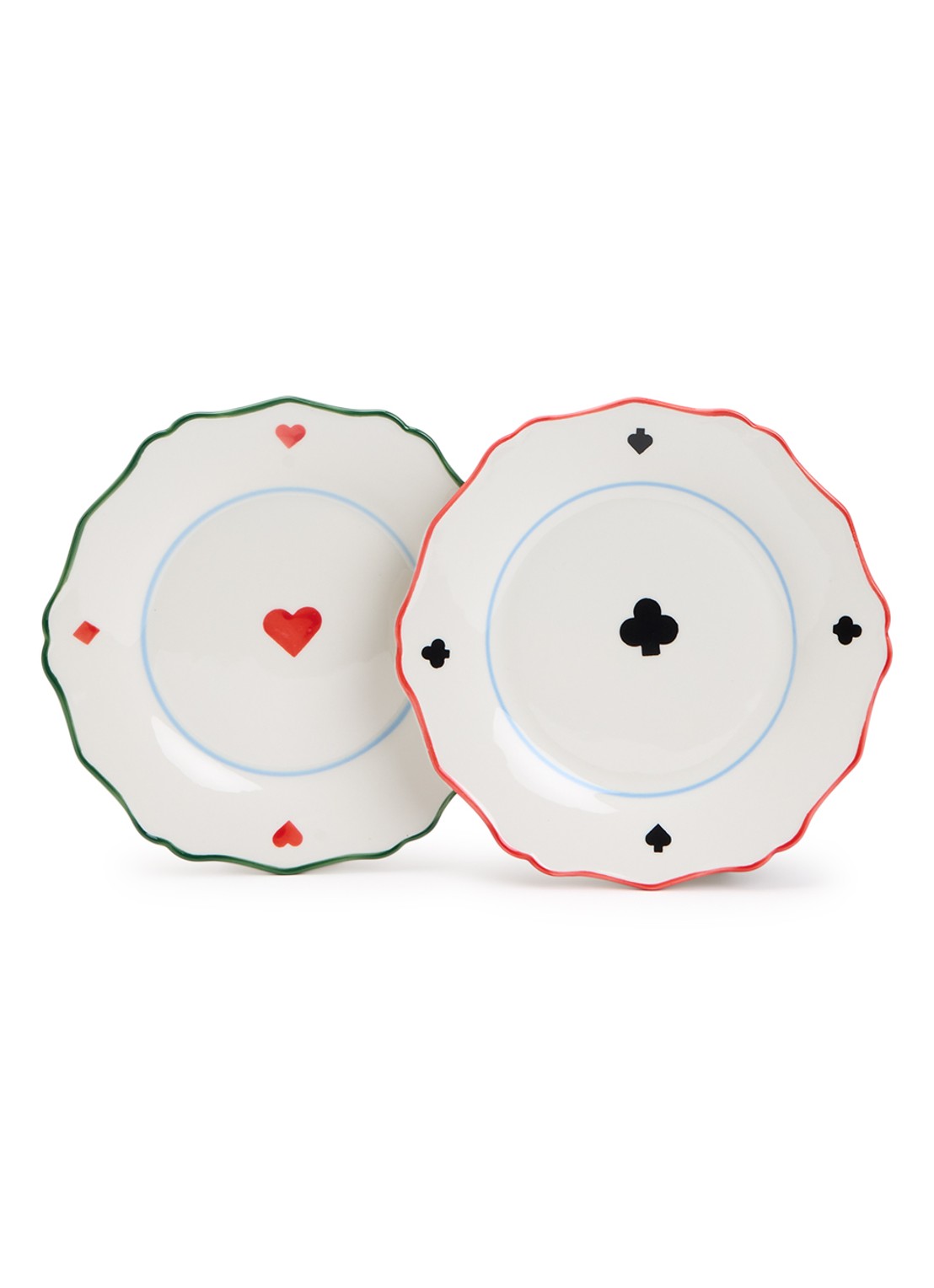 &Klevering Deck ontbijtbord 21 cm set van 2 - voorkant multicolor
