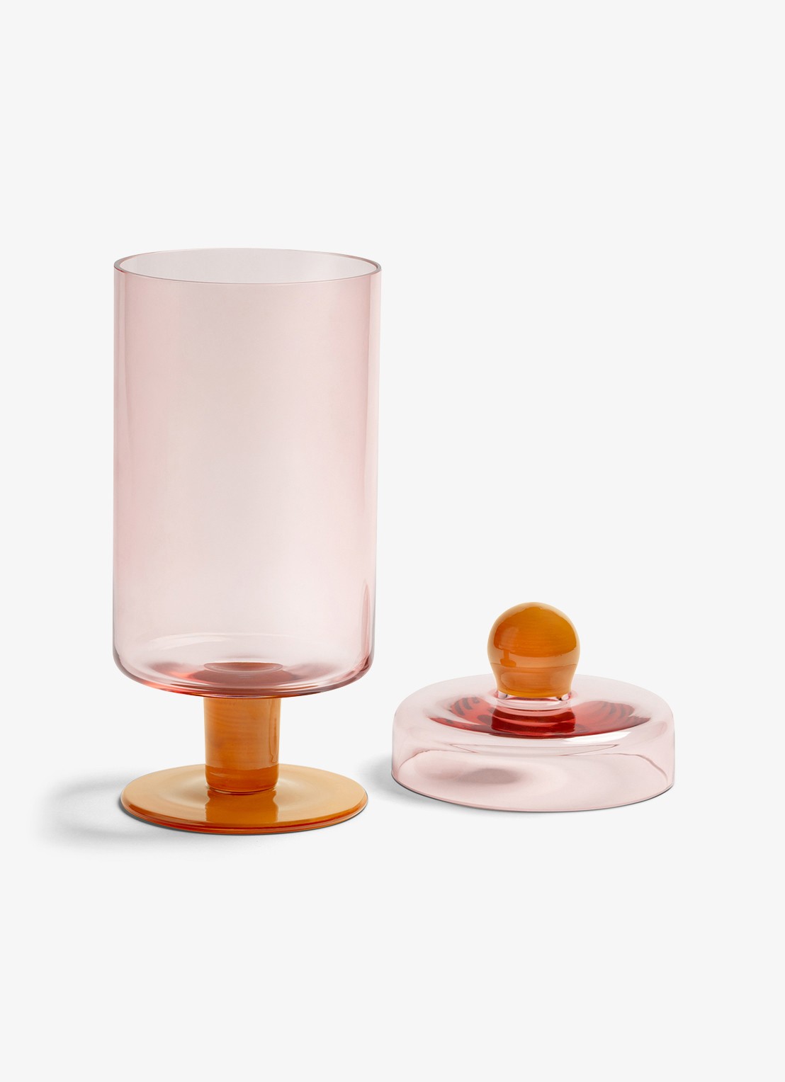 &Klevering Decoratieve voorraadpot duo - voorkant 3 roze