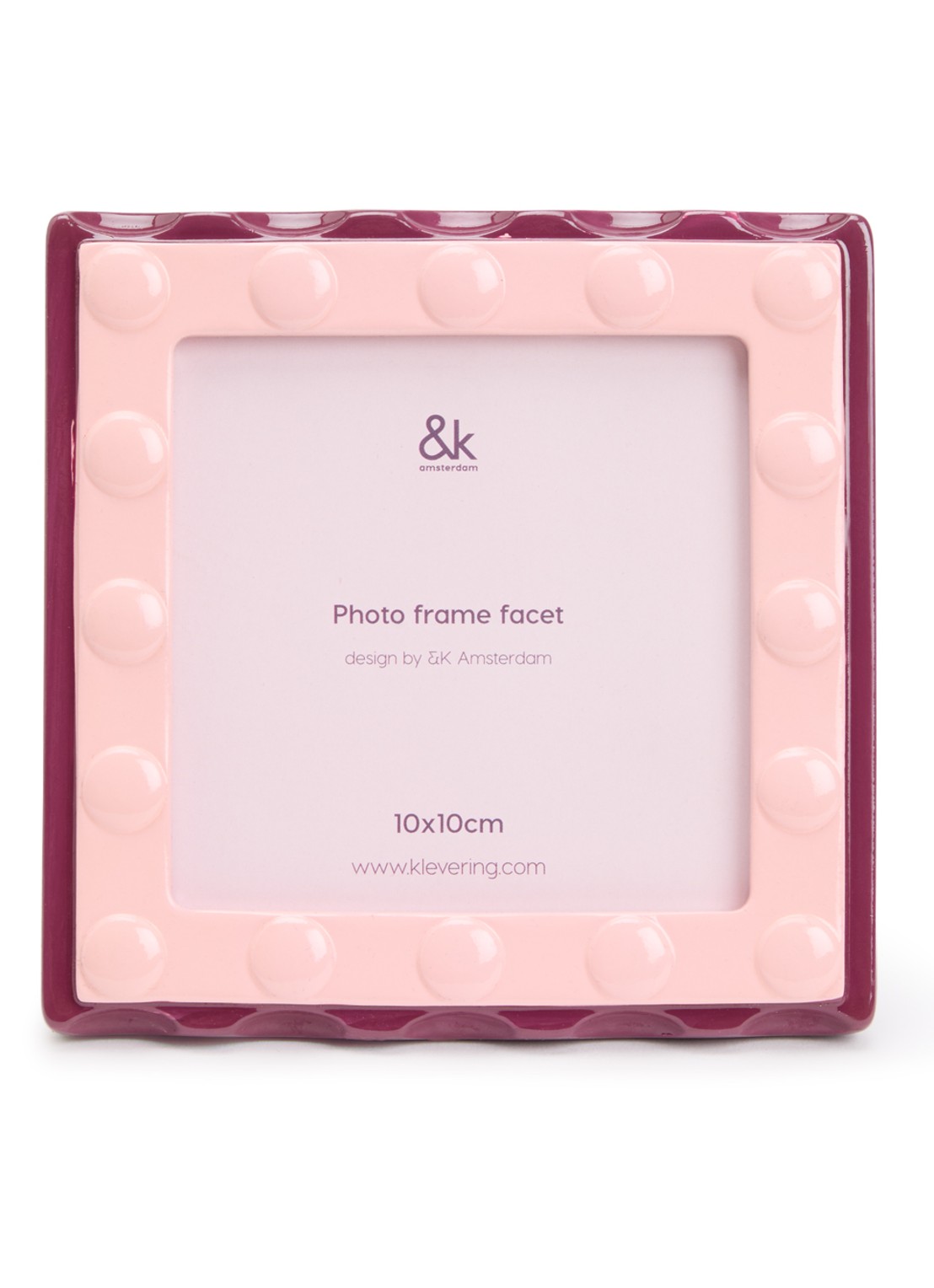 &Klevering Facet fotolijst - voorkant roze