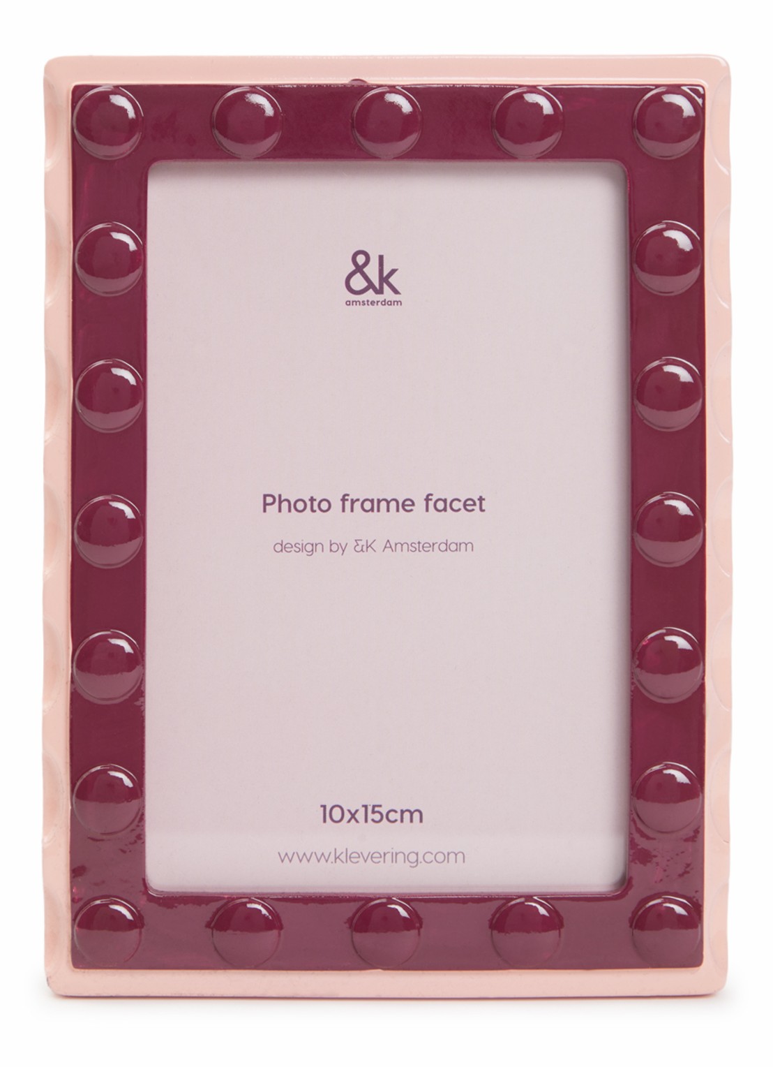 &Klevering Facet fotolijst - voorkant rood
