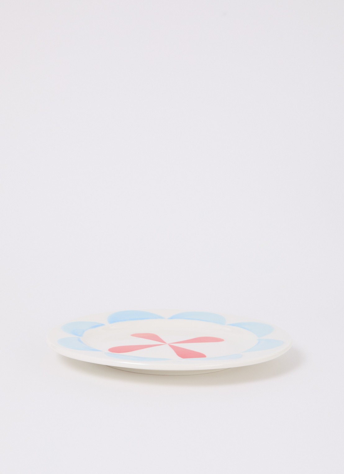&Klevering Folk ontbijtbord 17,5 cm set van 4 - voorkant 4 wit