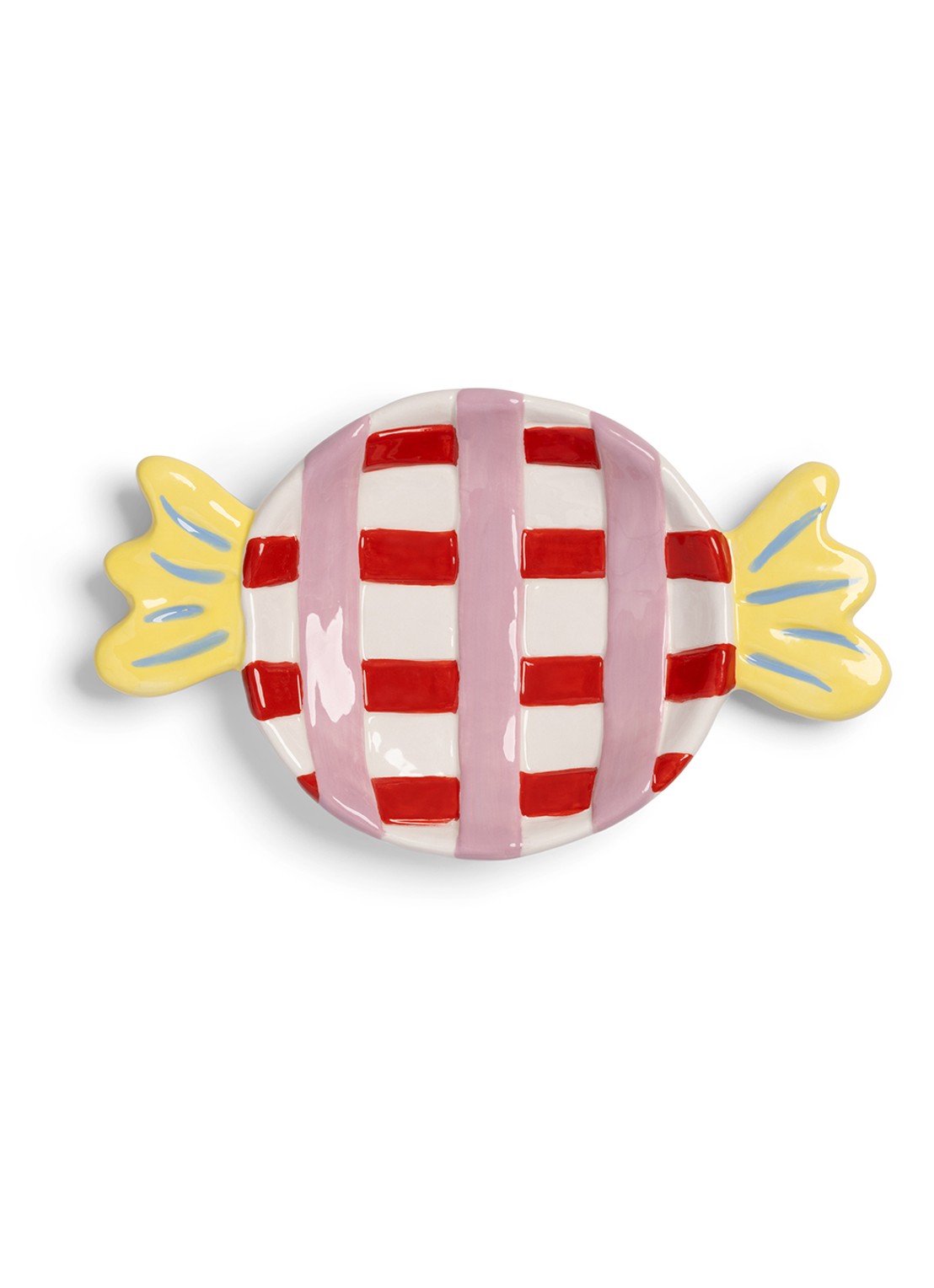 &Klevering Goody serveerplank van dolomiet 21 cm - voorkant rood