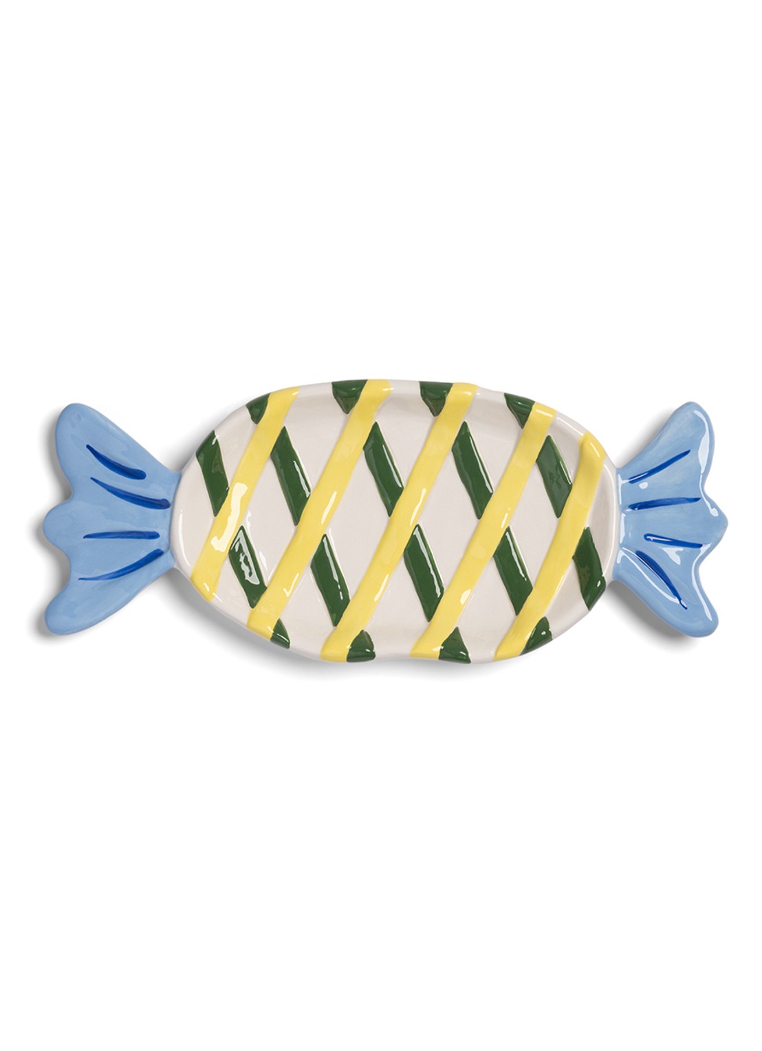 &Klevering Goody serveerplank van dolomiet 27,5 cm - voorkant geel