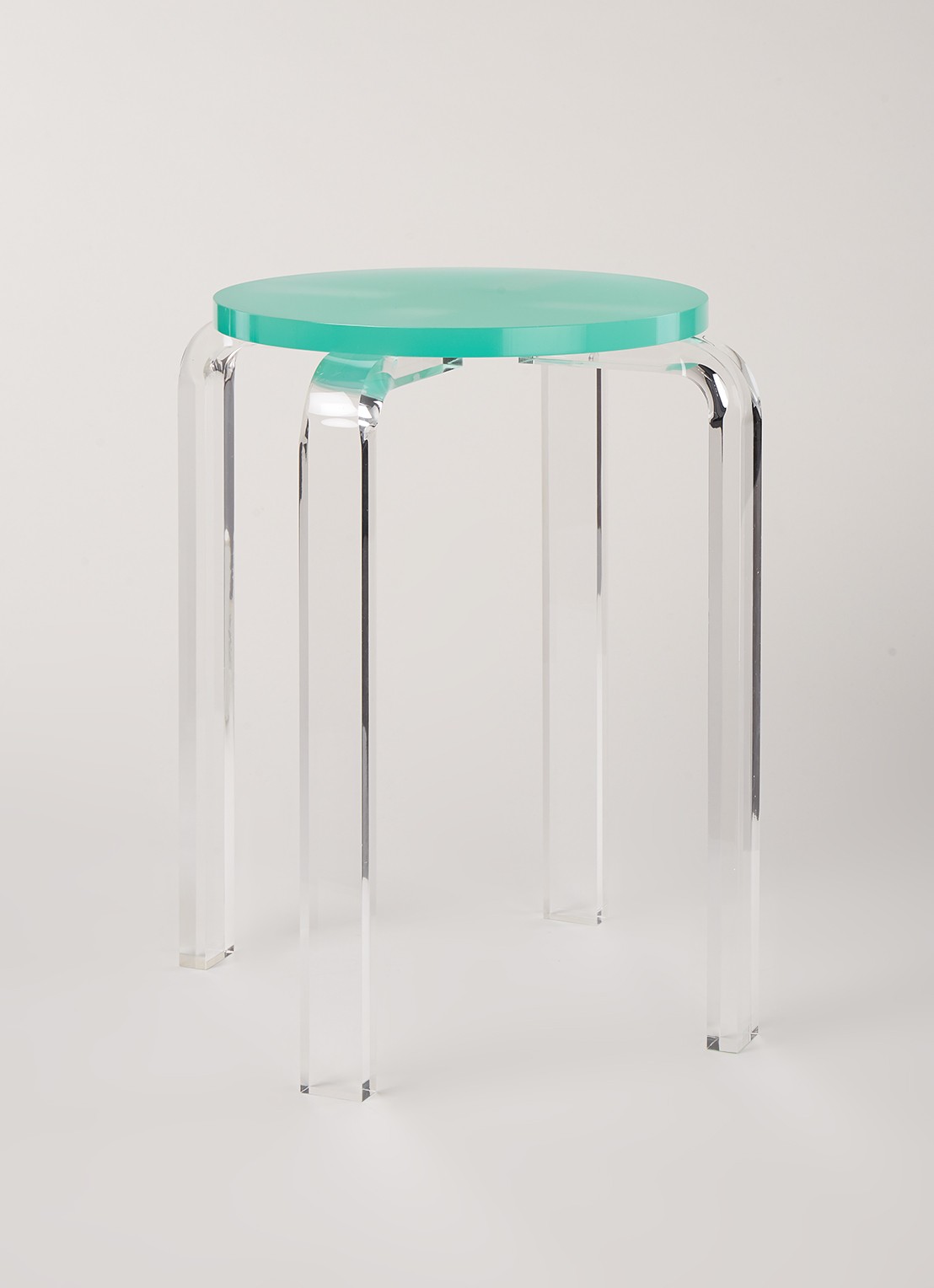 &Klevering Kruk 35 cm - voorkant 3 turquoise