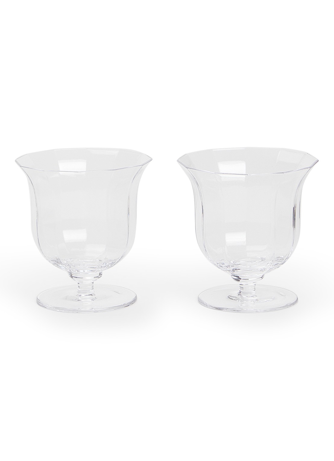 &Klevering Mano waterglas 20 cl set van 2 - voorkant transparant