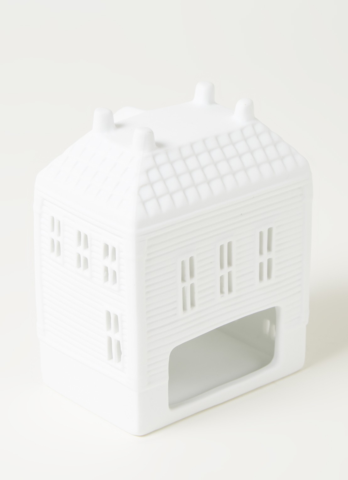 &Klevering Mansion waxinelichthouder 13 cm - detail wit
