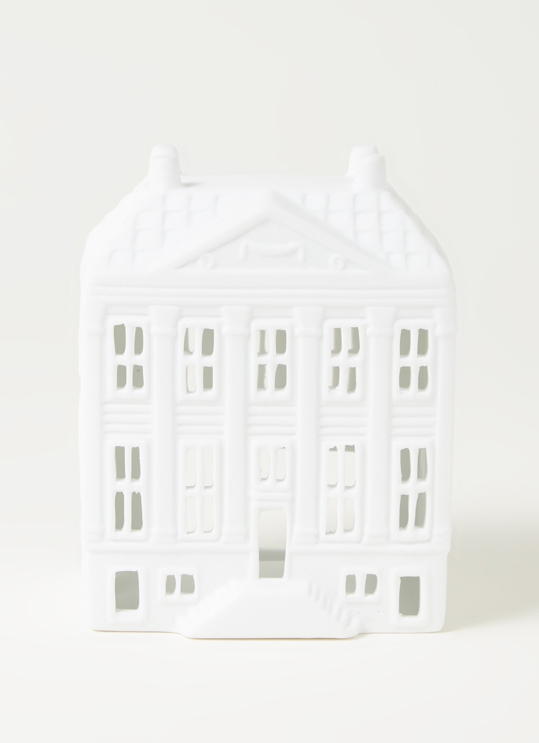 &Klevering Mansion waxinelichthouder 13 cm - voorkant 3 wit